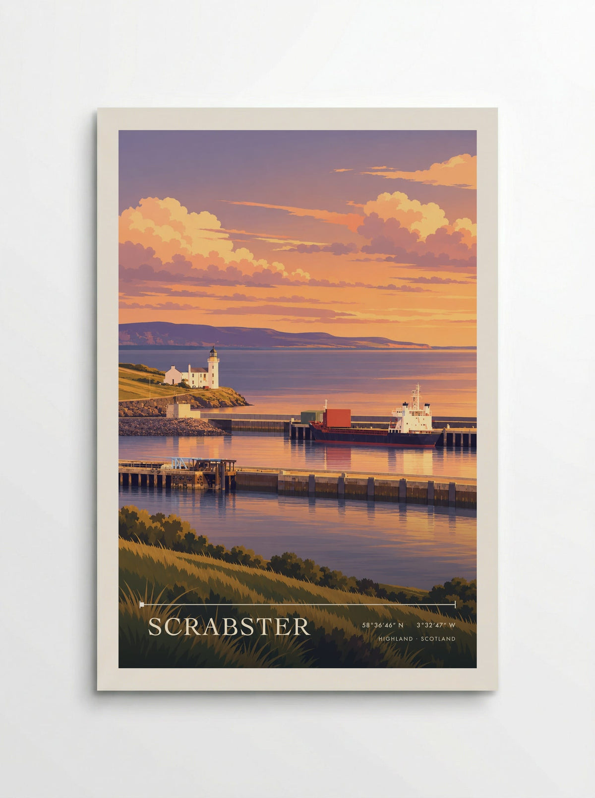Scrabster, Highland | Travel Poster - Poster