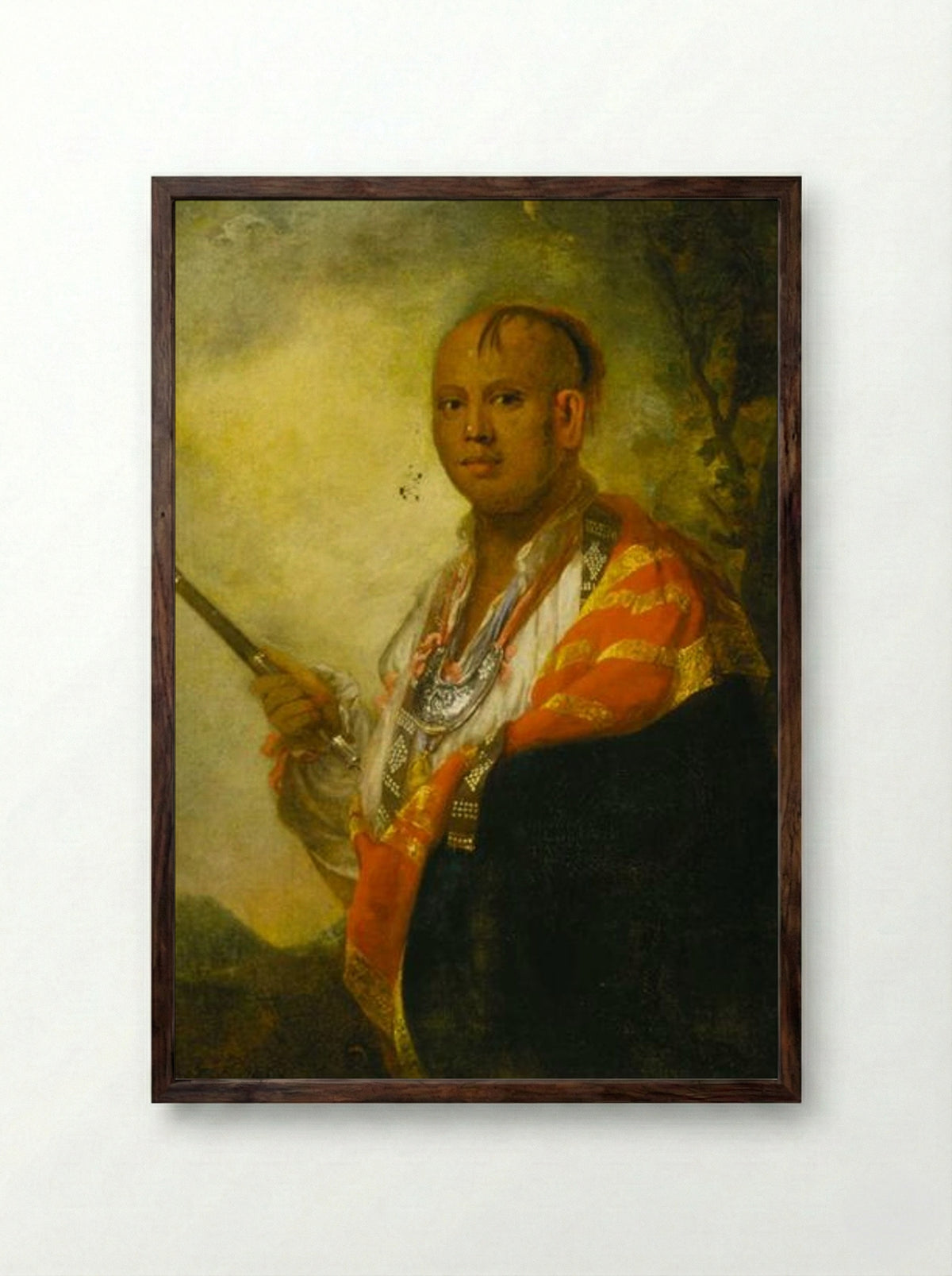 Scyacust Ukah - Joshua Reynolds - Framed Print Dark Wood