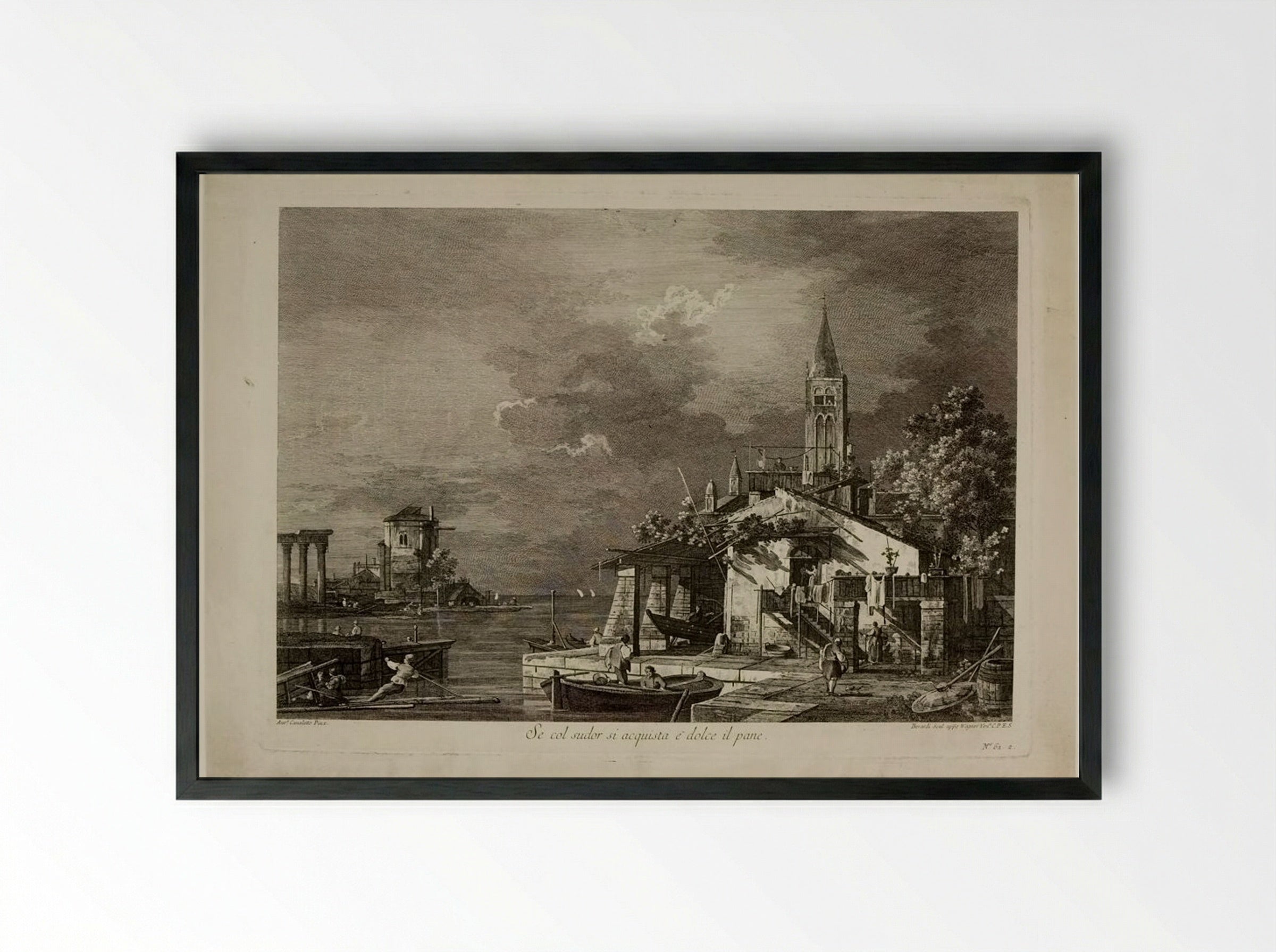 Se col sudor si acquista e dolce il pane - Fabio Berardi - Framed Print Black