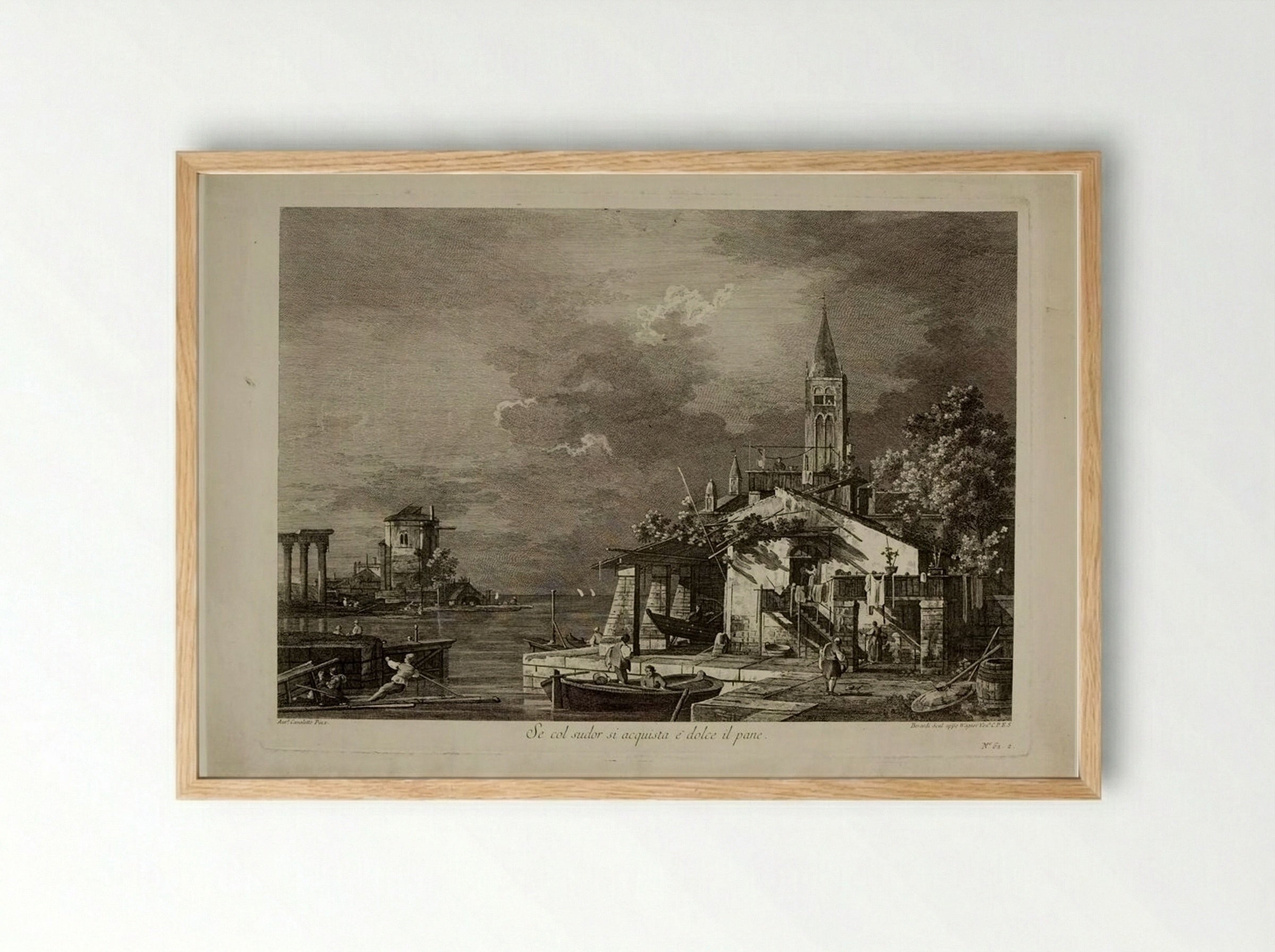 Se col sudor si acquista e dolce il pane - Fabio Berardi - Framed Print Wood