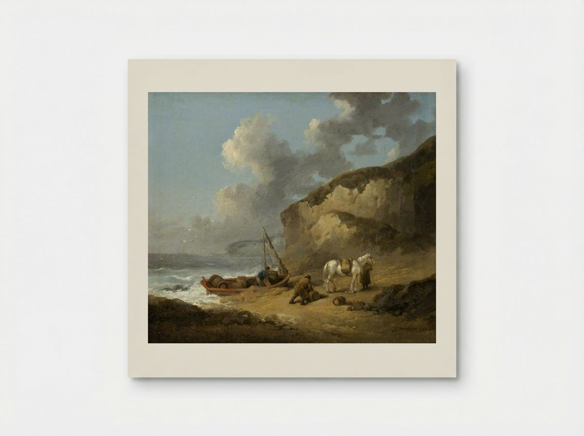 Sea-Coast Scene, Smugglers - George Morland - Poster