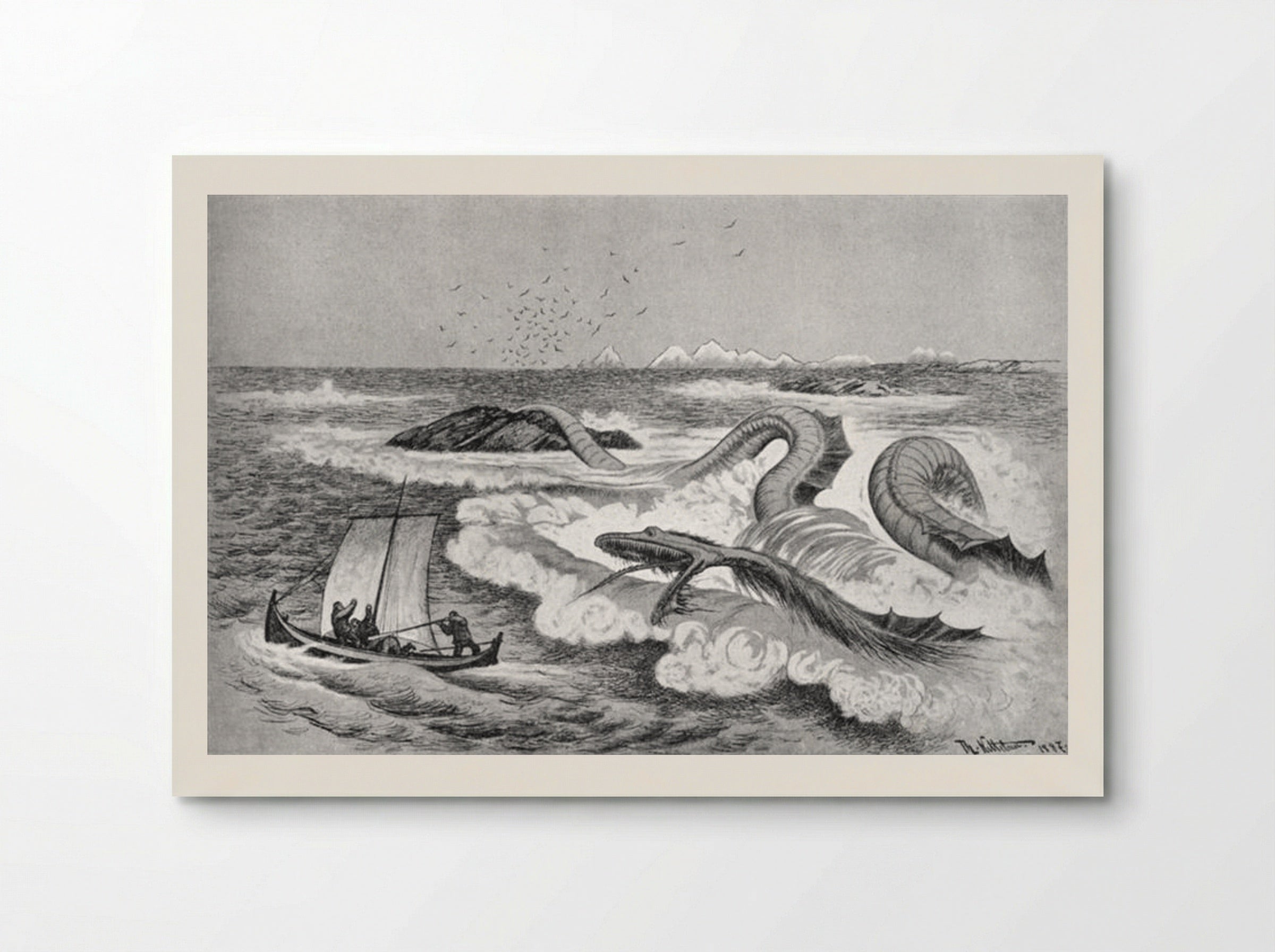 Sea Serpent - Theodor Severin Kittelsen - Poster