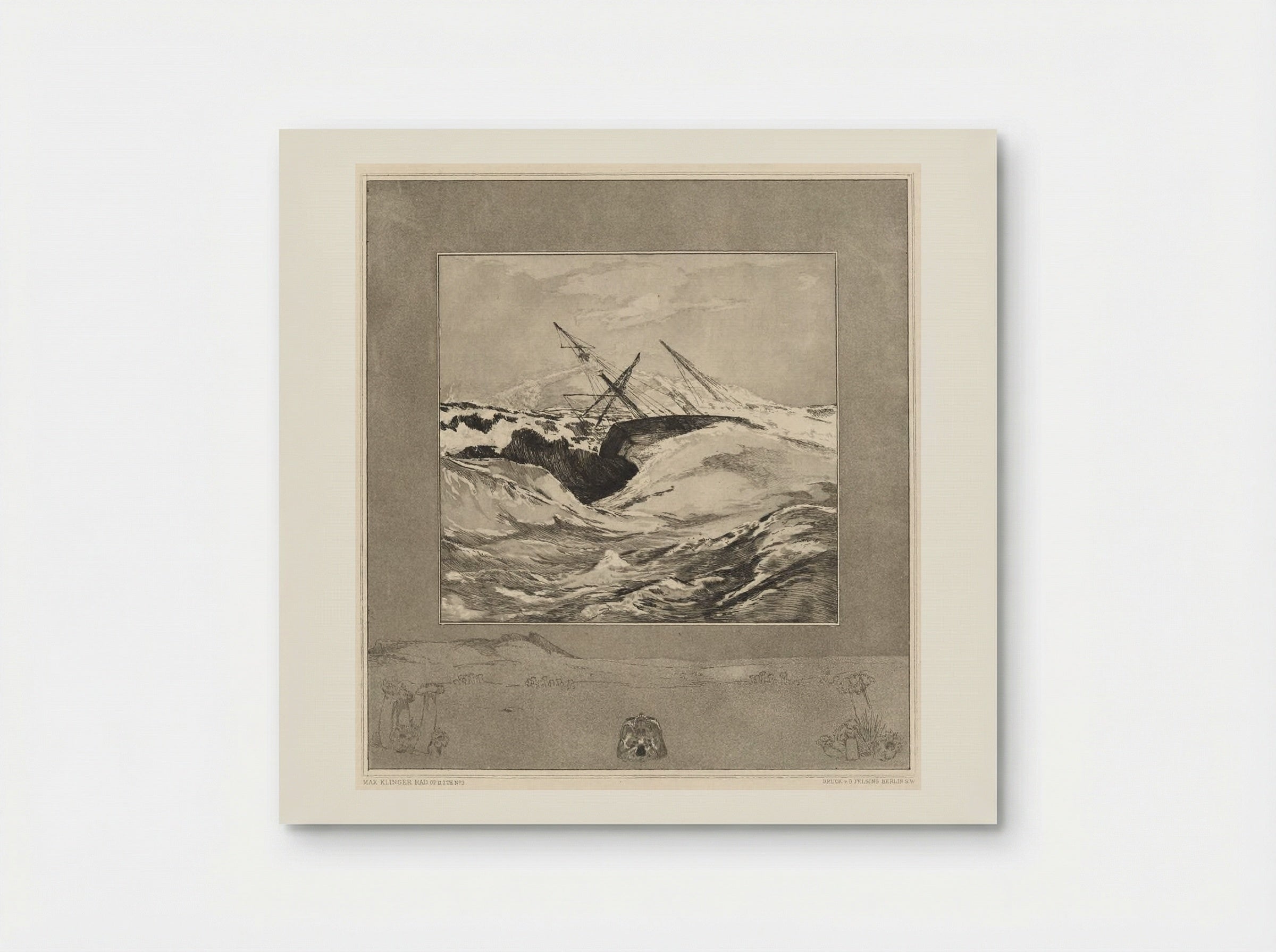 Sea, from the portfolio On Death, Part One, Opus XI - Max Klinger - Poster