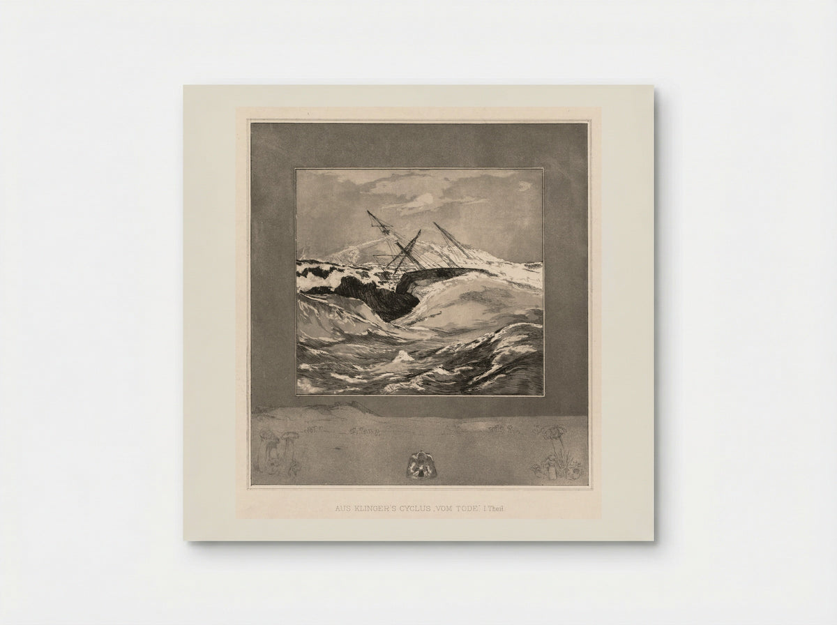 Sea, from the portfolio On Death, Part One, Opus XI - Max Klinger - Poster