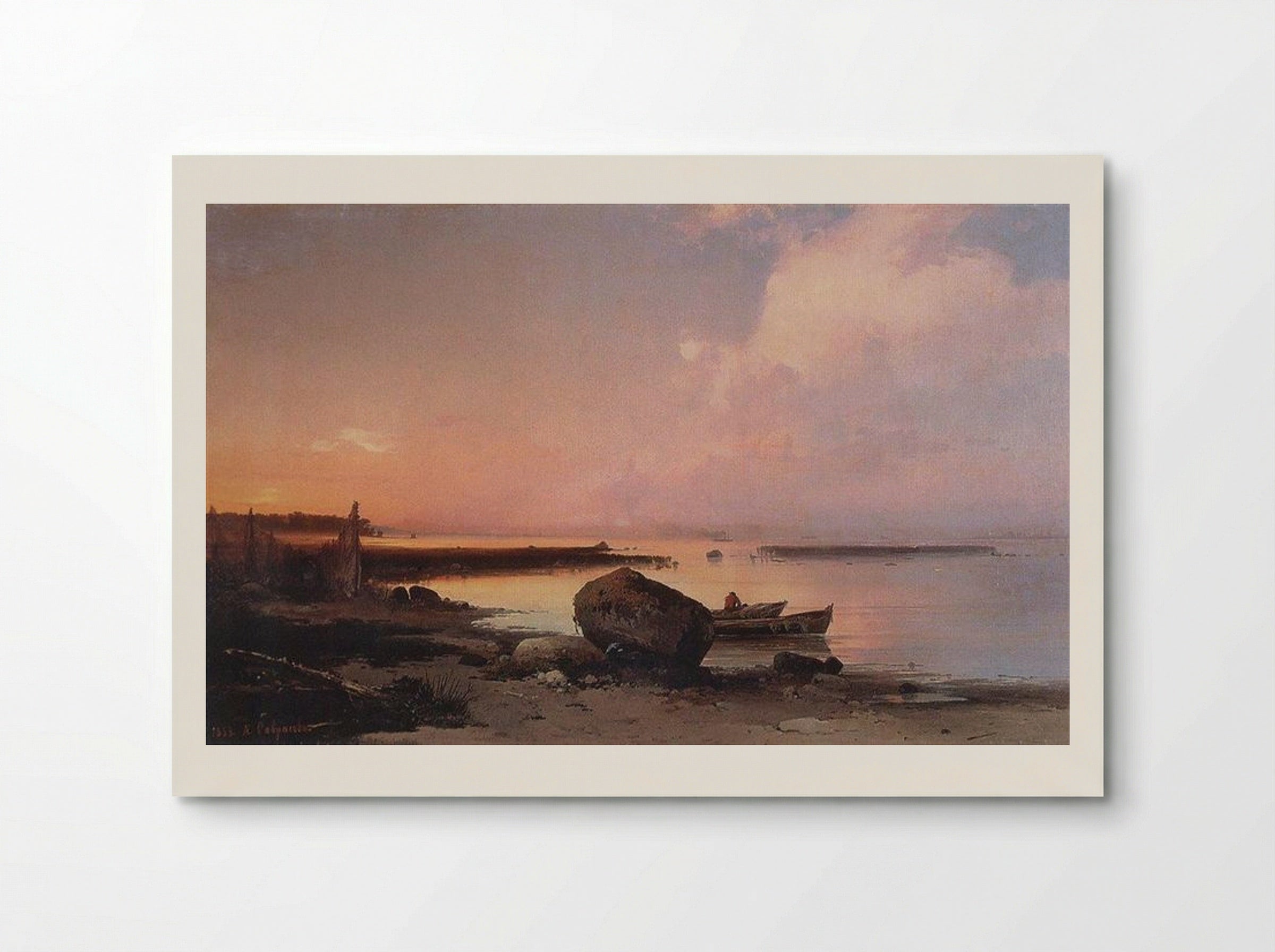Sea shore in the vicinity of Oranienbaum - Aleksey Savrasov - Poster