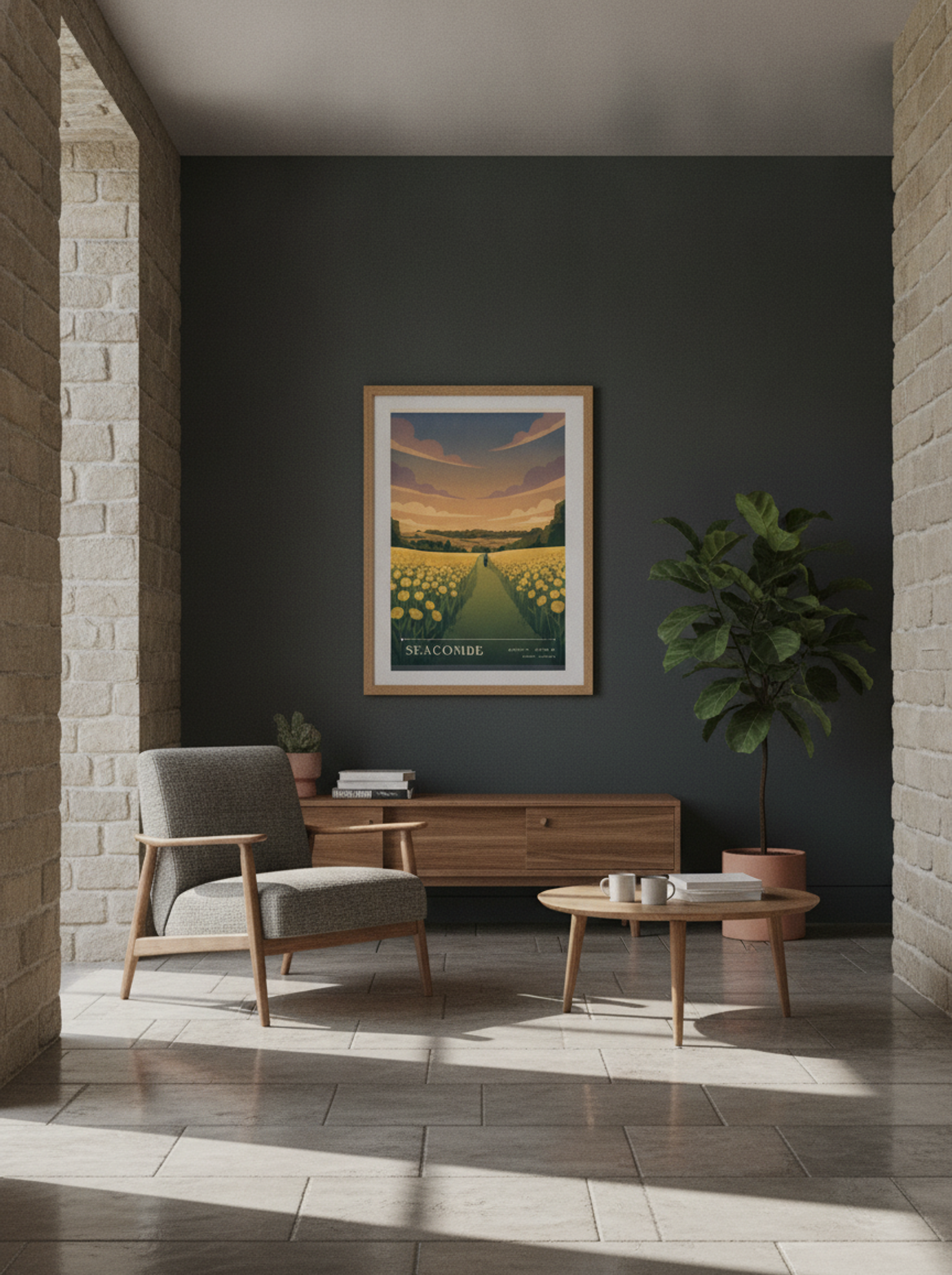 Seacombe Dorset England Travel Poster - Lifestyle