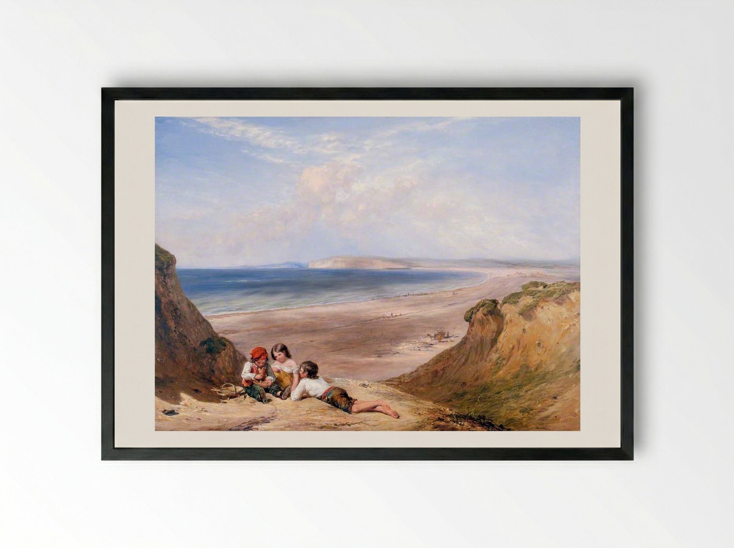 Seaford, Sussex - William Collins - Framed Print Black