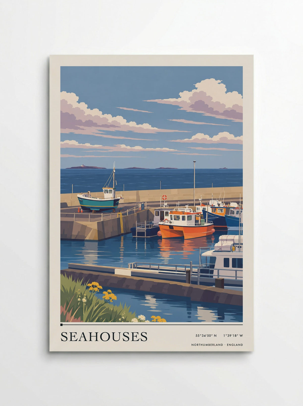 Seahouses, Northumberland | Travel Poster - Poster
