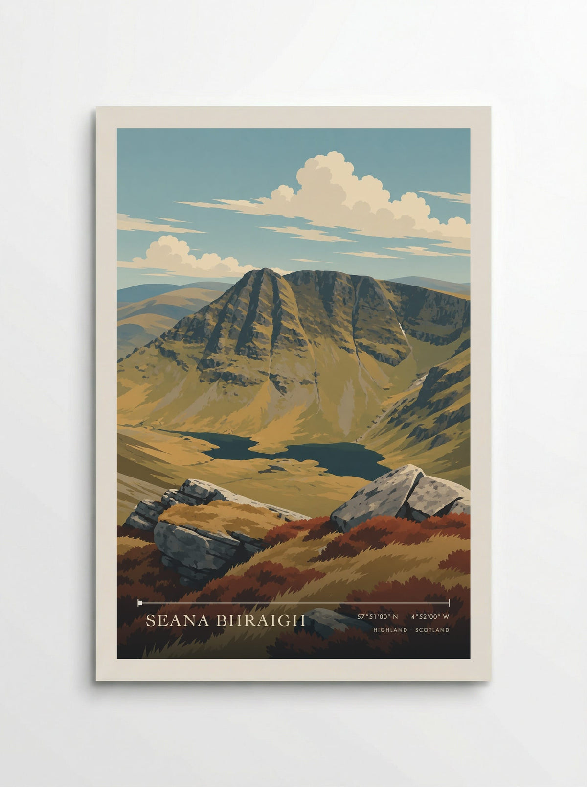 Seana Bhraigh, Highland | Travel Poster - Poster