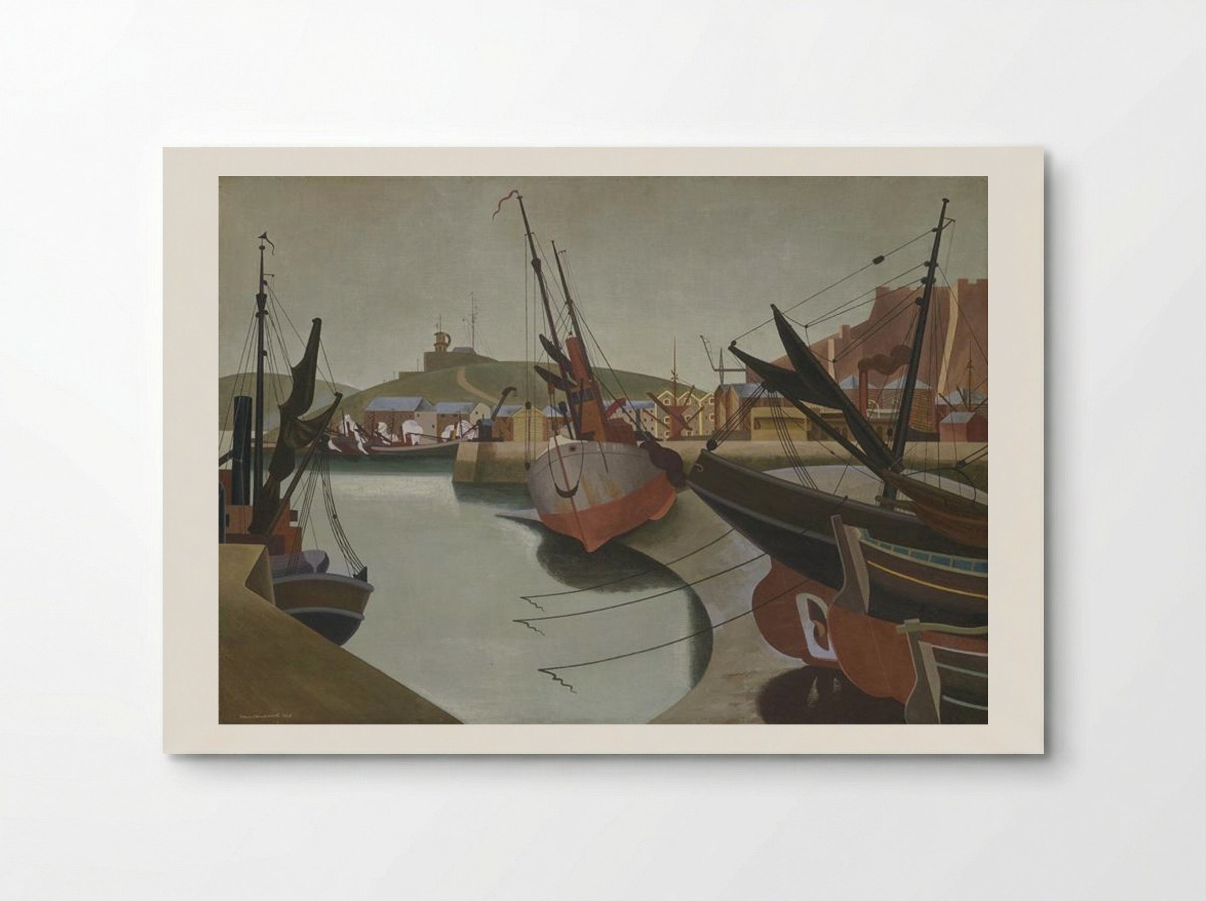 Seaport - Edward Wadsworth - Poster