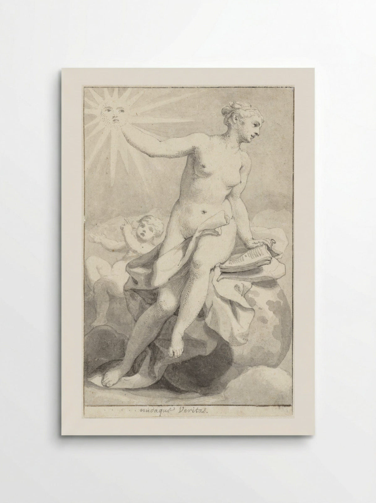 Seated Allegorical Female Figure (Veritas) - Hendrik van Limborch - Poster