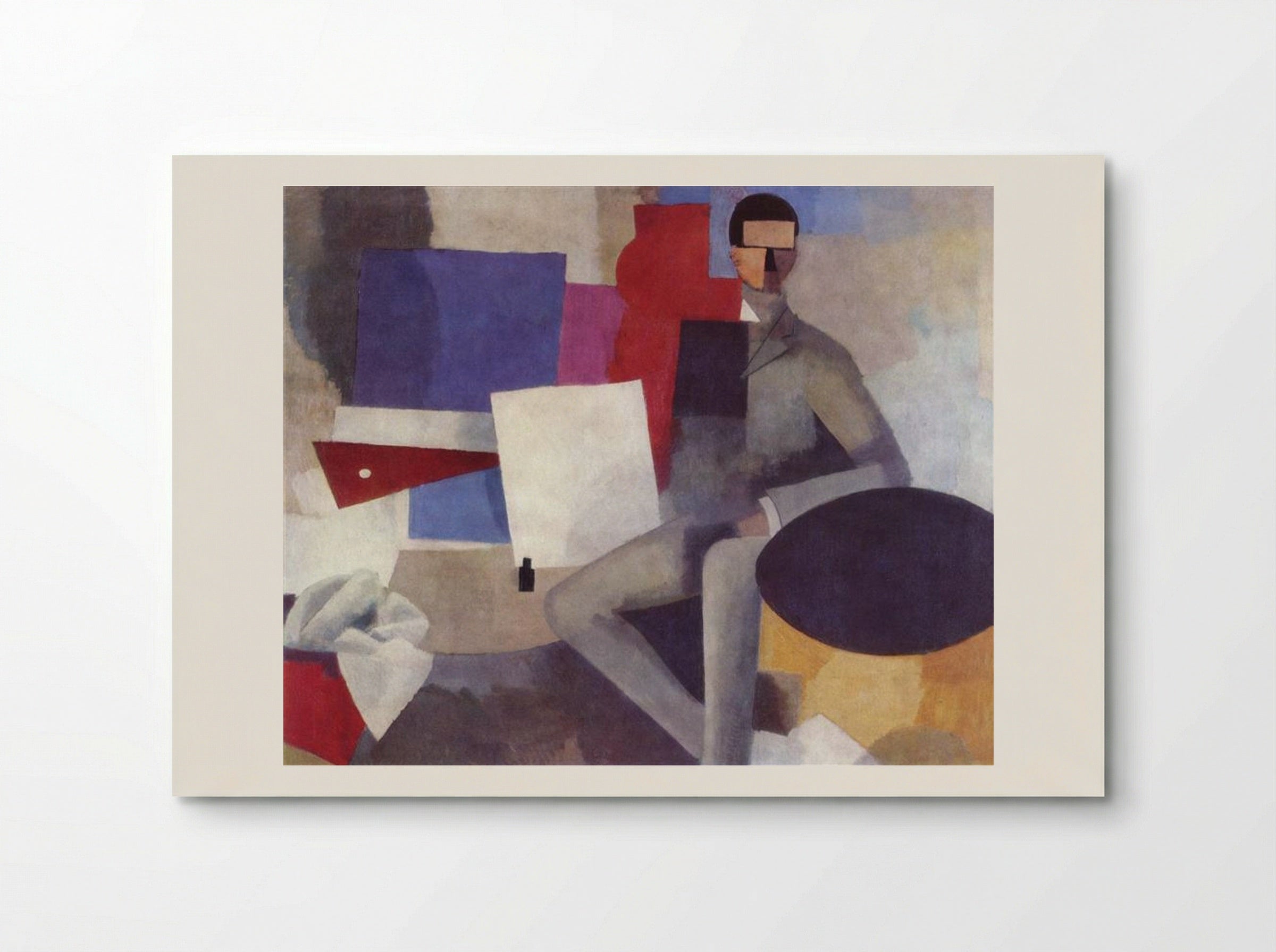 Seated Man (Roger de La Fresnaye) - Roger de La Fresnaye - Poster