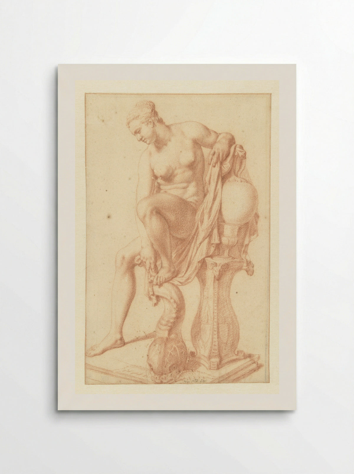 Seated Nude at Her Toilet - Jan van Neck - Poster