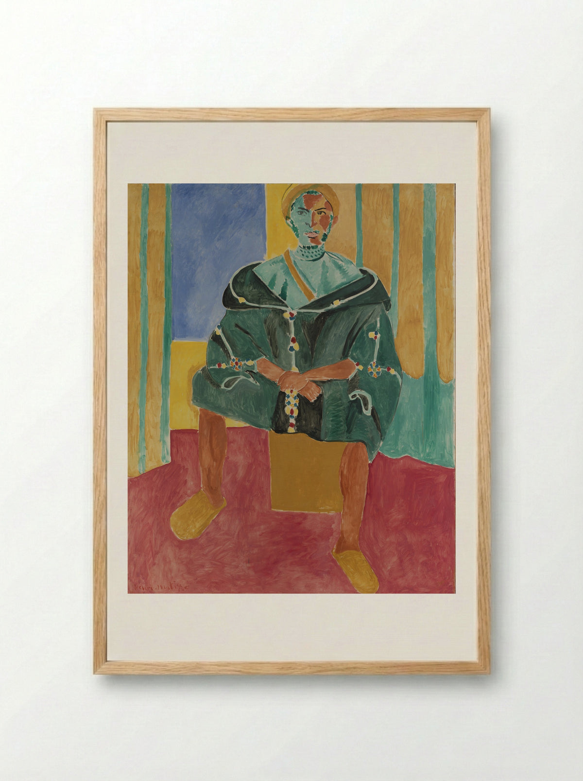 Seated Riffian - Henri Matisse - Framed Print Wood