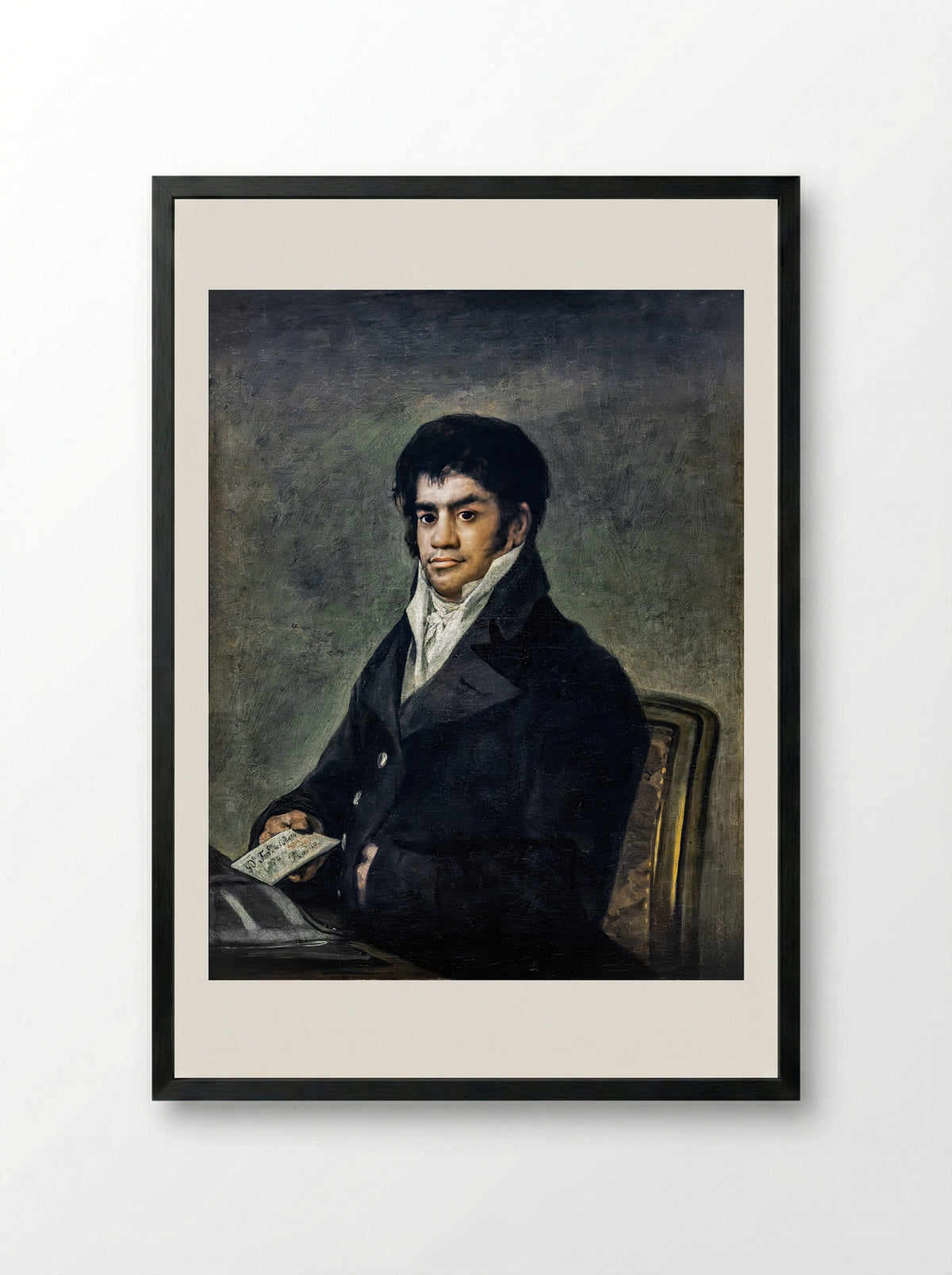 Sebastián Martínez y Pérez - Francisco de Goya - Framed Print Black