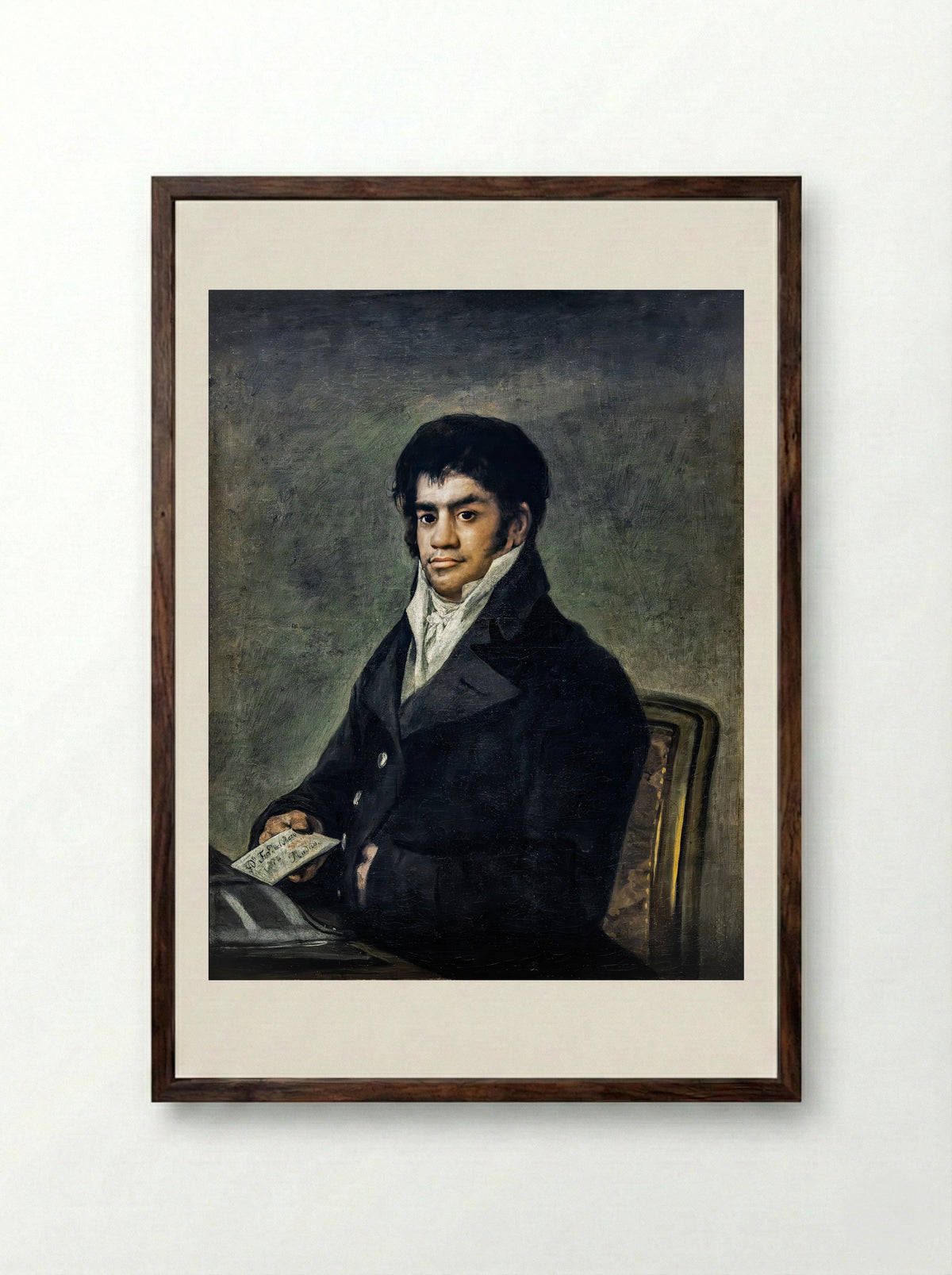 Sebastián Martínez y Pérez - Francisco de Goya - Framed Print Dark Wood