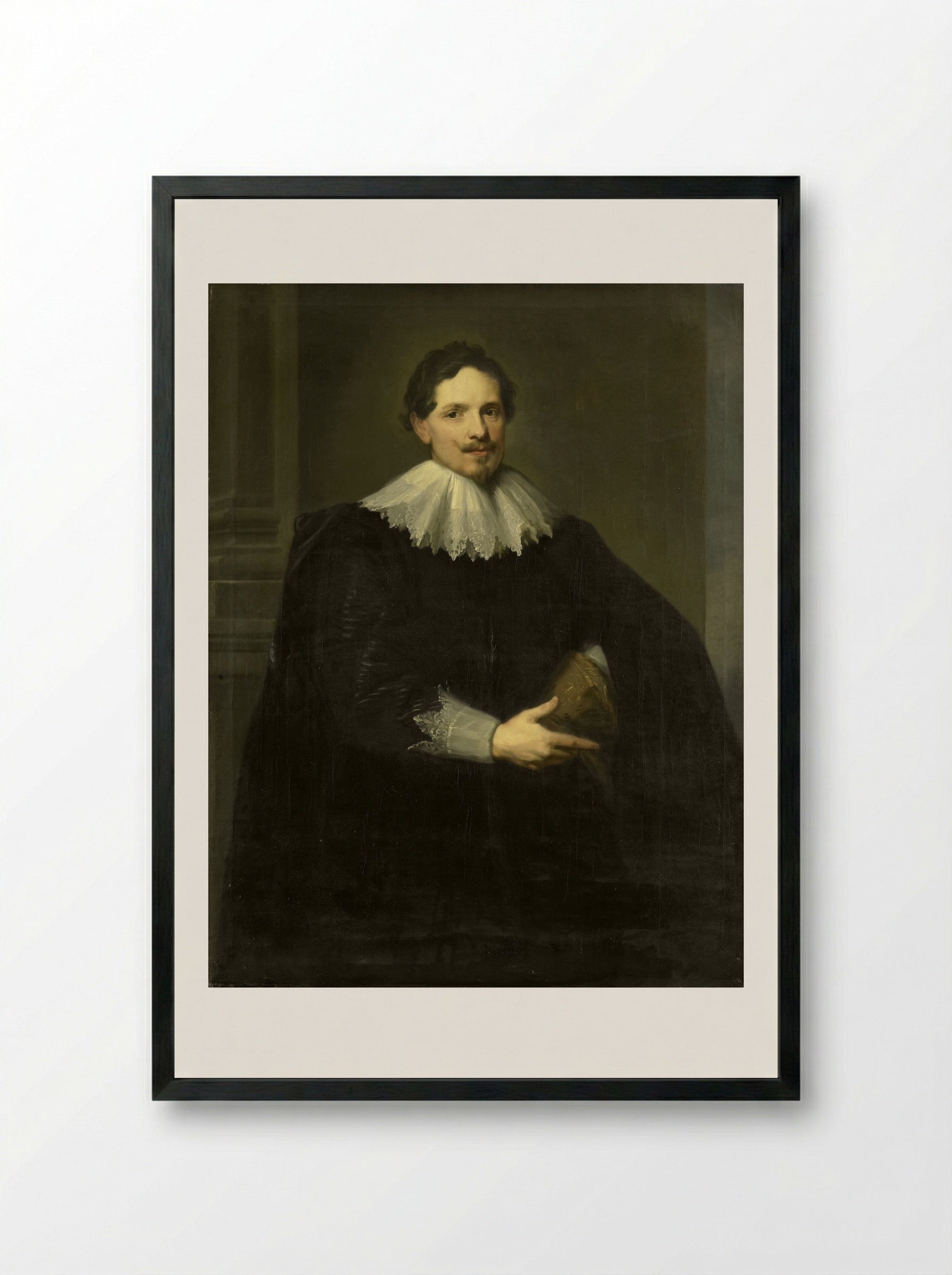 Sebastiaan Leerse, koopman te Antwerpen - Willem Bartel van der Kooi - Framed Print Black
