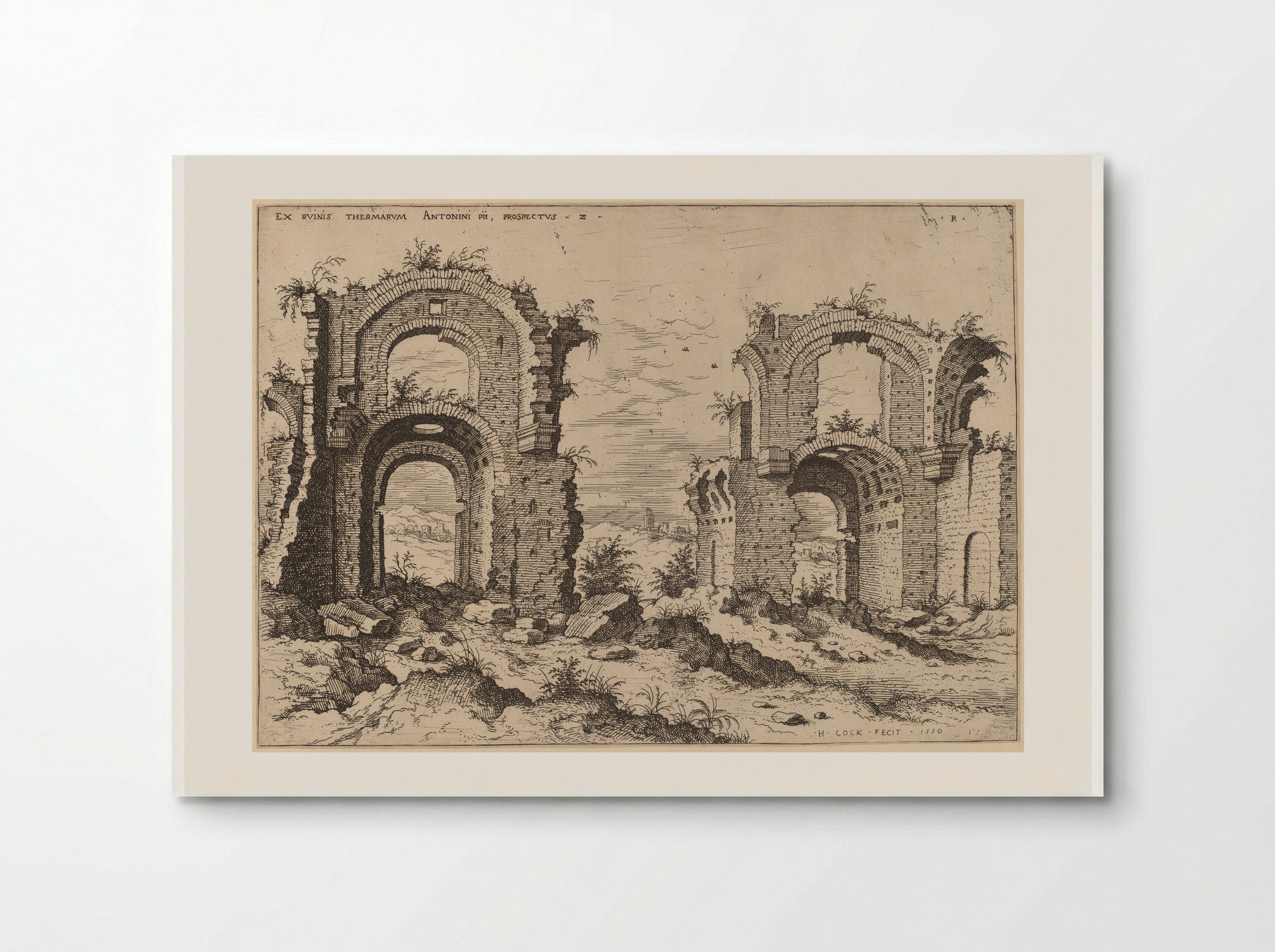 Second View of the Baths of Diocletian - Hieronymus Cock - Poster