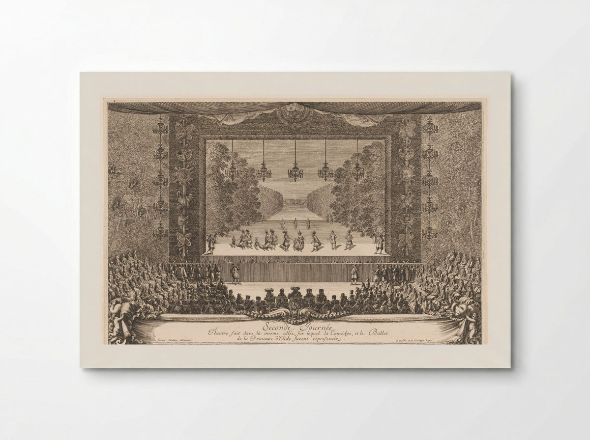 Seconde Journée: Theatre fait dans la mesme allée - Jean Lepautre - Poster