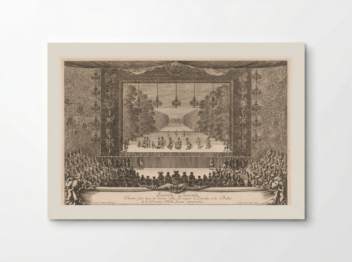 Seconde Journée: Theatre fait dans la mesme allée - Jean Lepautre - Poster