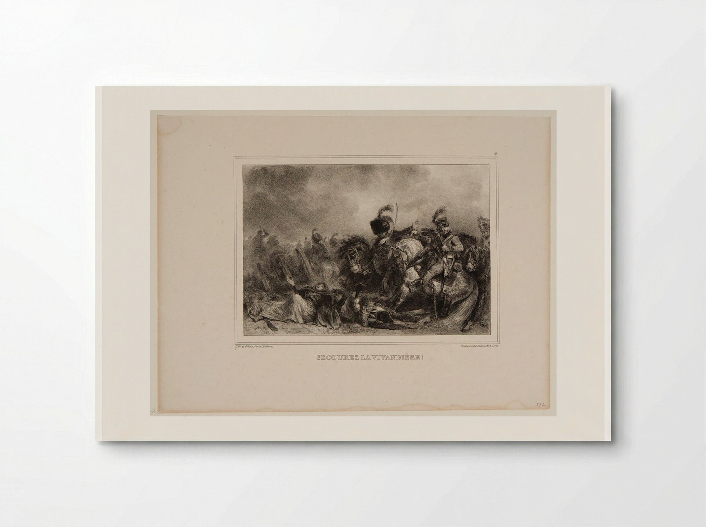 Secourez la vivandière! - Denis-Auguste-Marie Raffet - Poster