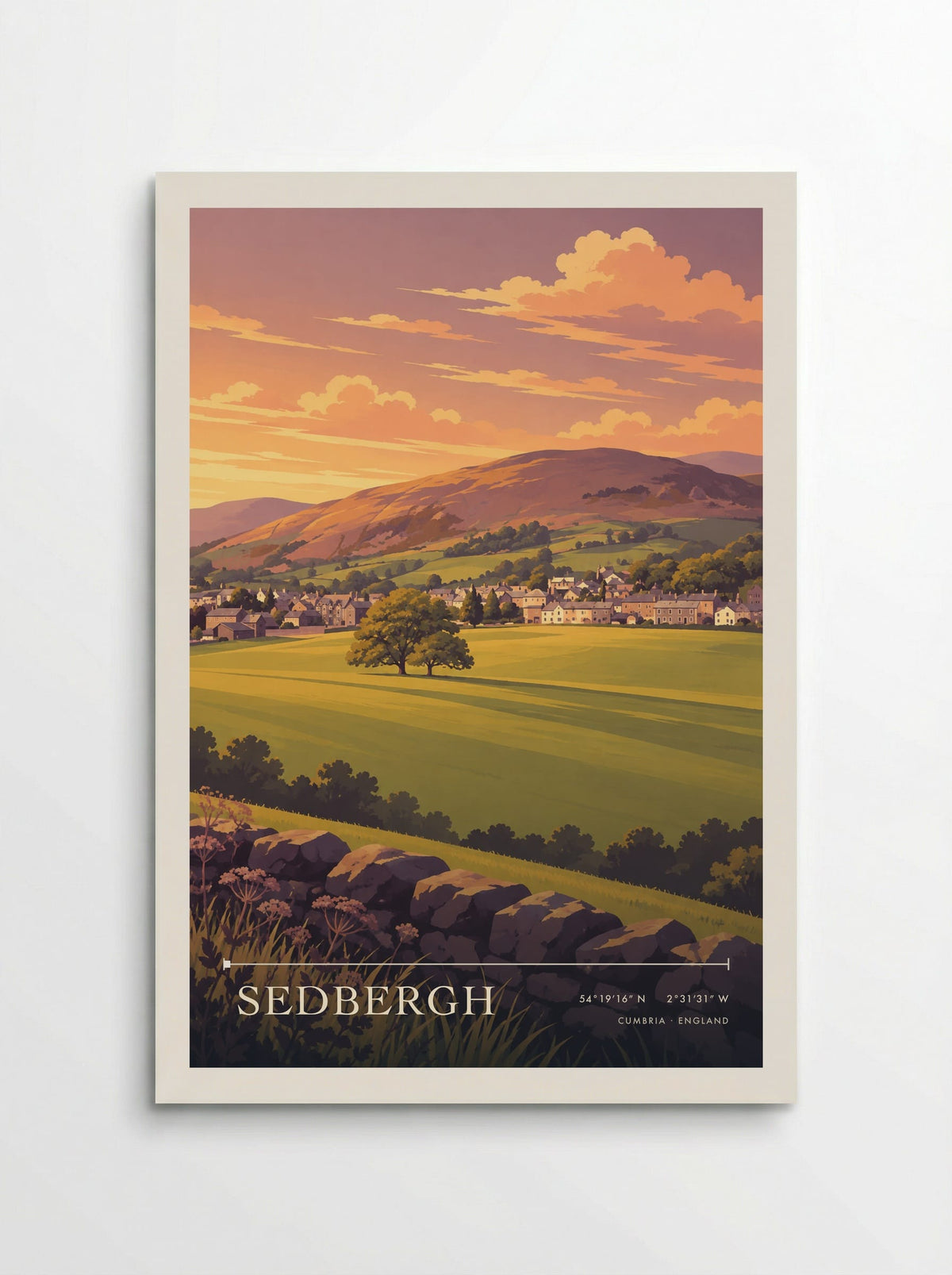 Sedbergh, Cumbria | Travel Poster - Poster