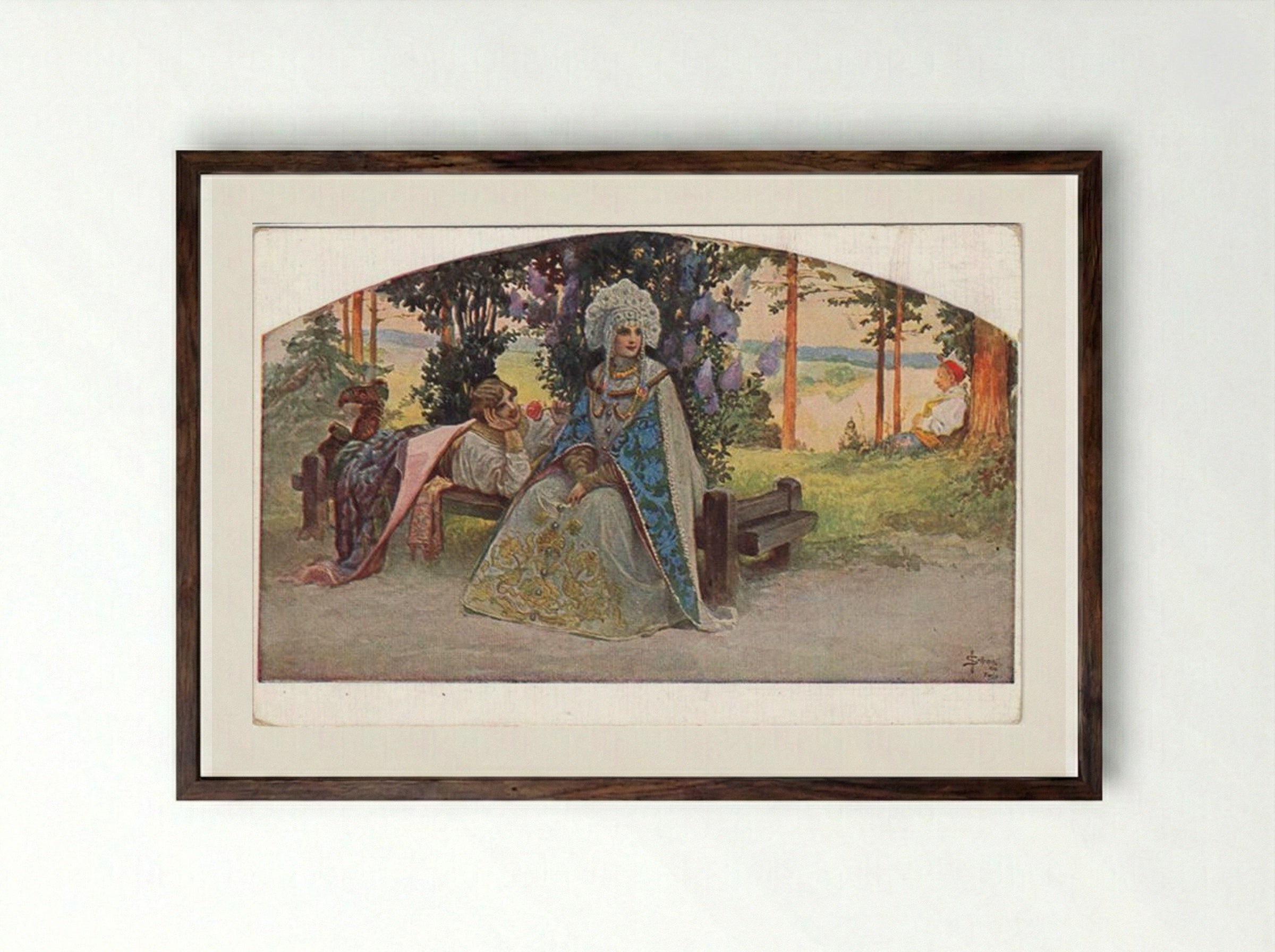Seducer - Sergey Solomko - Framed Print Dark Wood