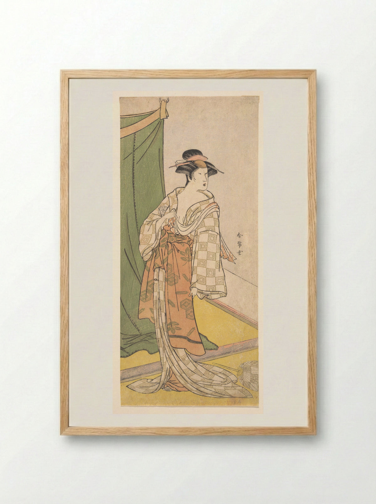Segawa Kikunojo III - Katsukawa Shunjō - Framed Print Wood