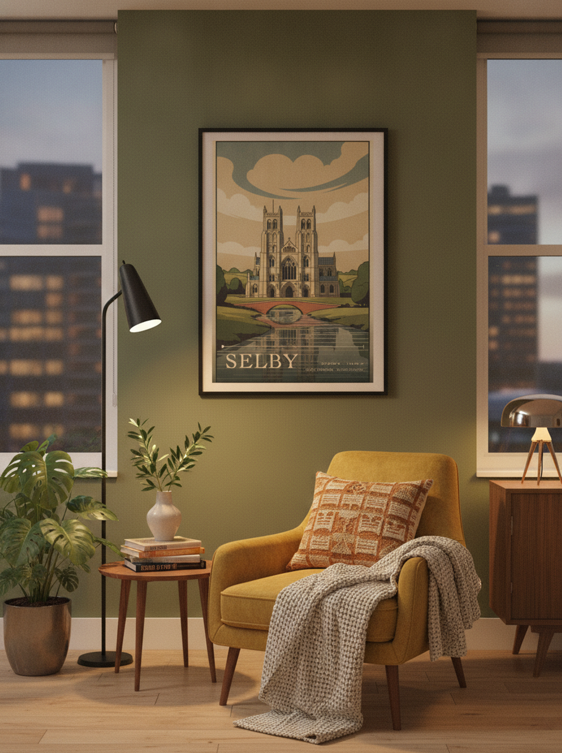 Selby North Yorkshire United Kingdom Travel Poster - Lifestyle