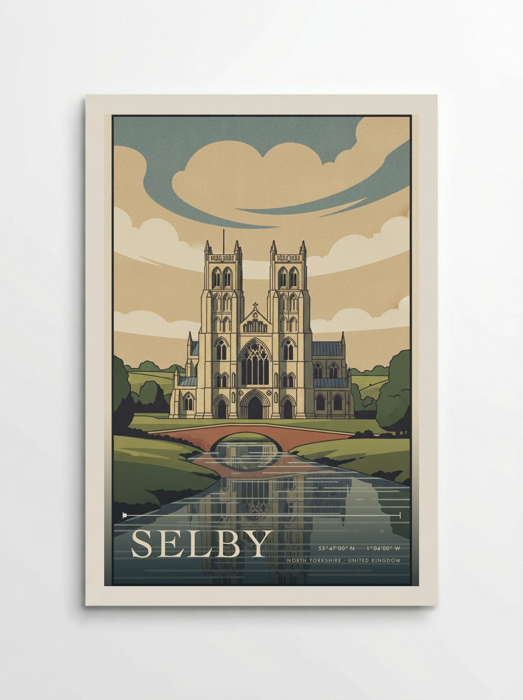Selby North Yorkshire United Kingdom Travel Poster - Poster