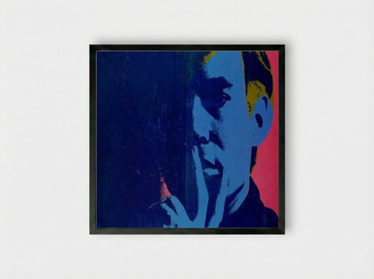 Self-Portrait (1966) - Andy Warhol - Framed Print Black