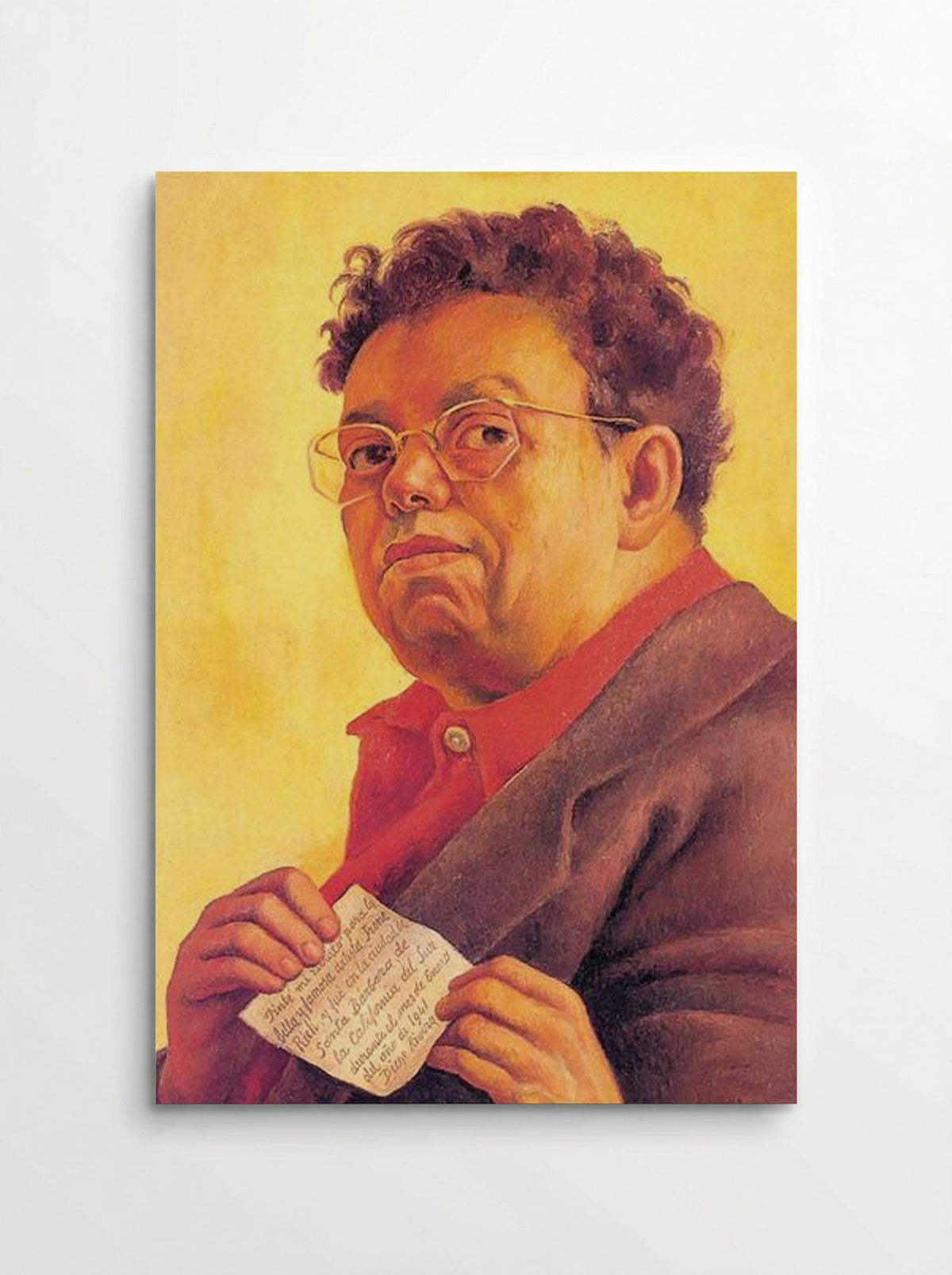 Self-Portrait Dedicated to Irene Rich - Diego Rivera - Poster