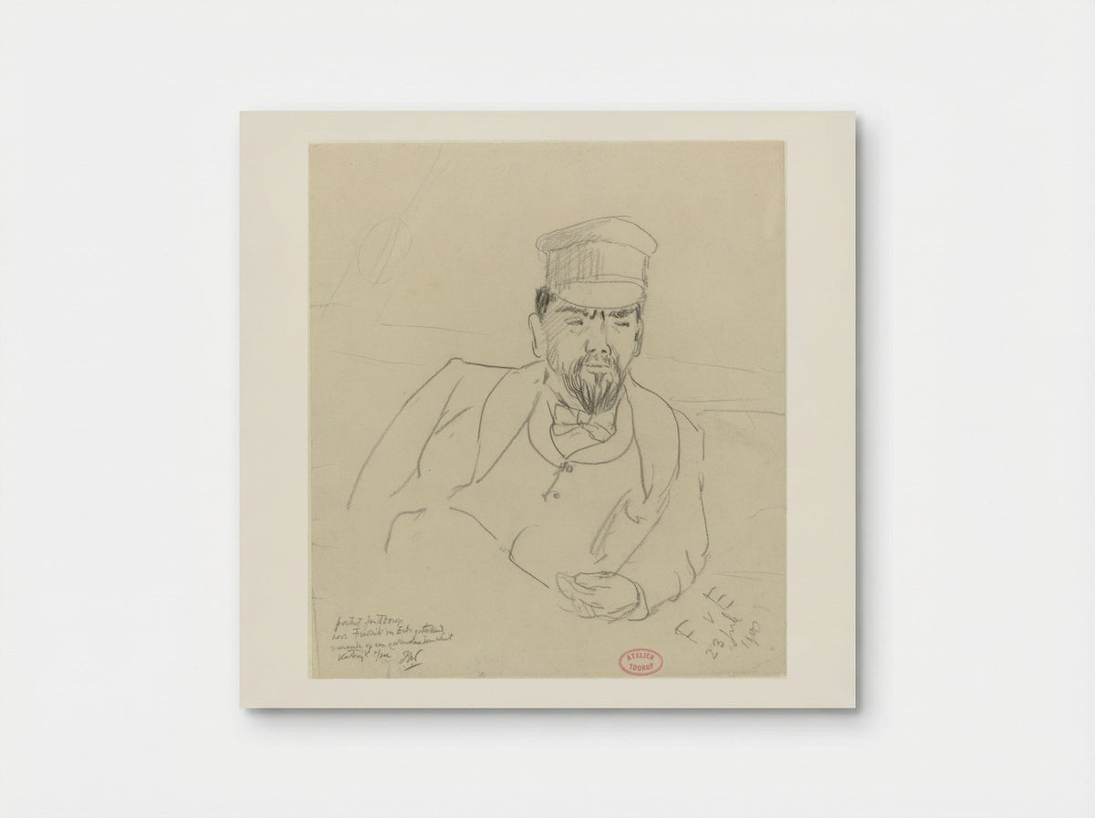 Self-Portrait (Pencil Sketch) - Jan Toorop - Poster