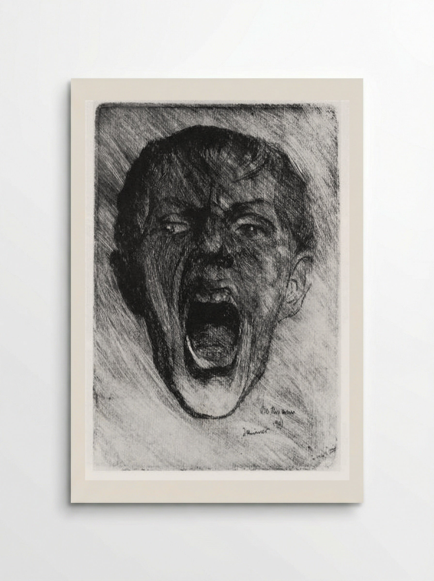 Self-Portrait, Yawning - Max Beckmann - Poster