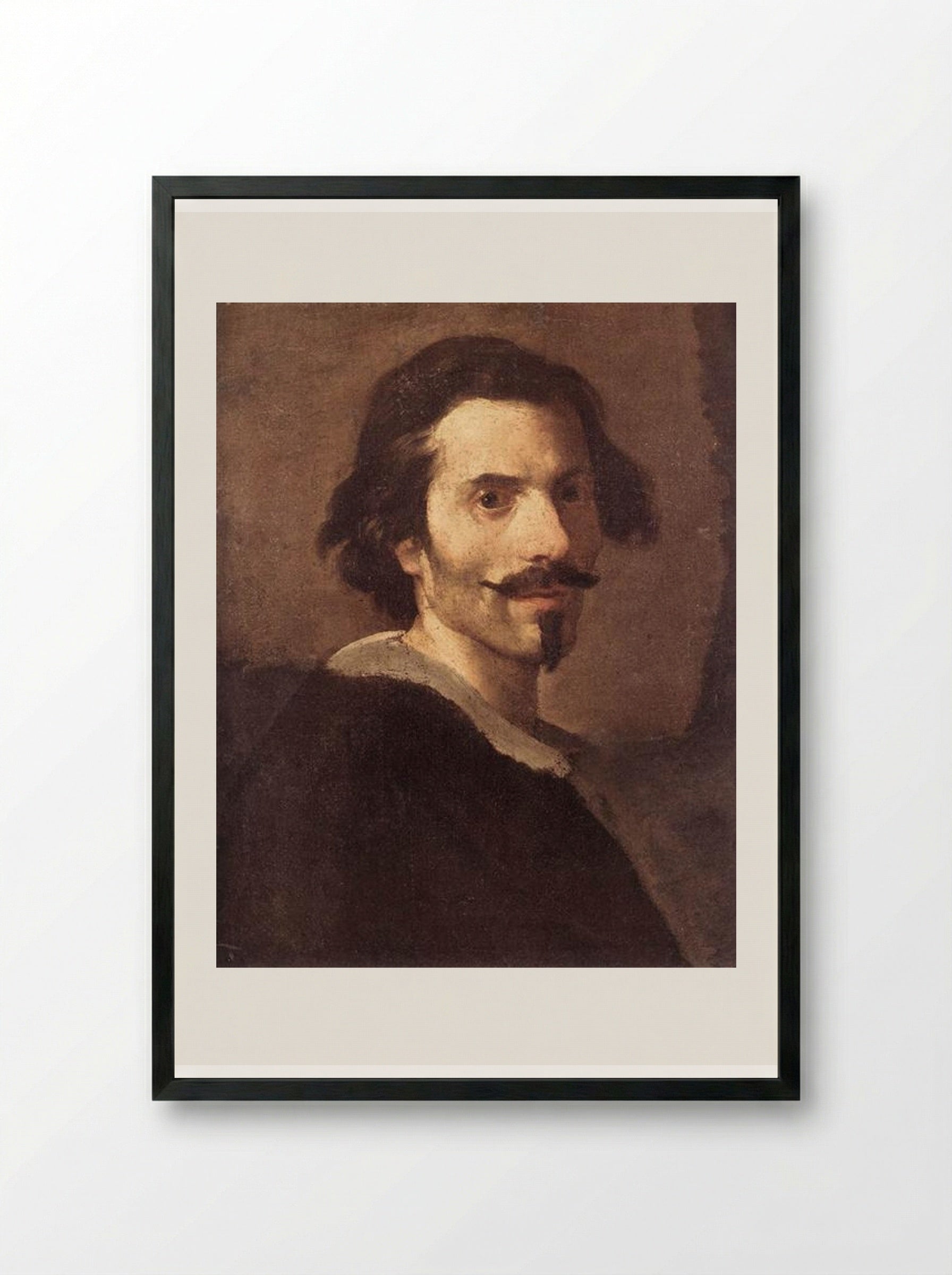 Self-Portrait as a Mature Man - Gian Lorenzo Bernini - Framed Print Black