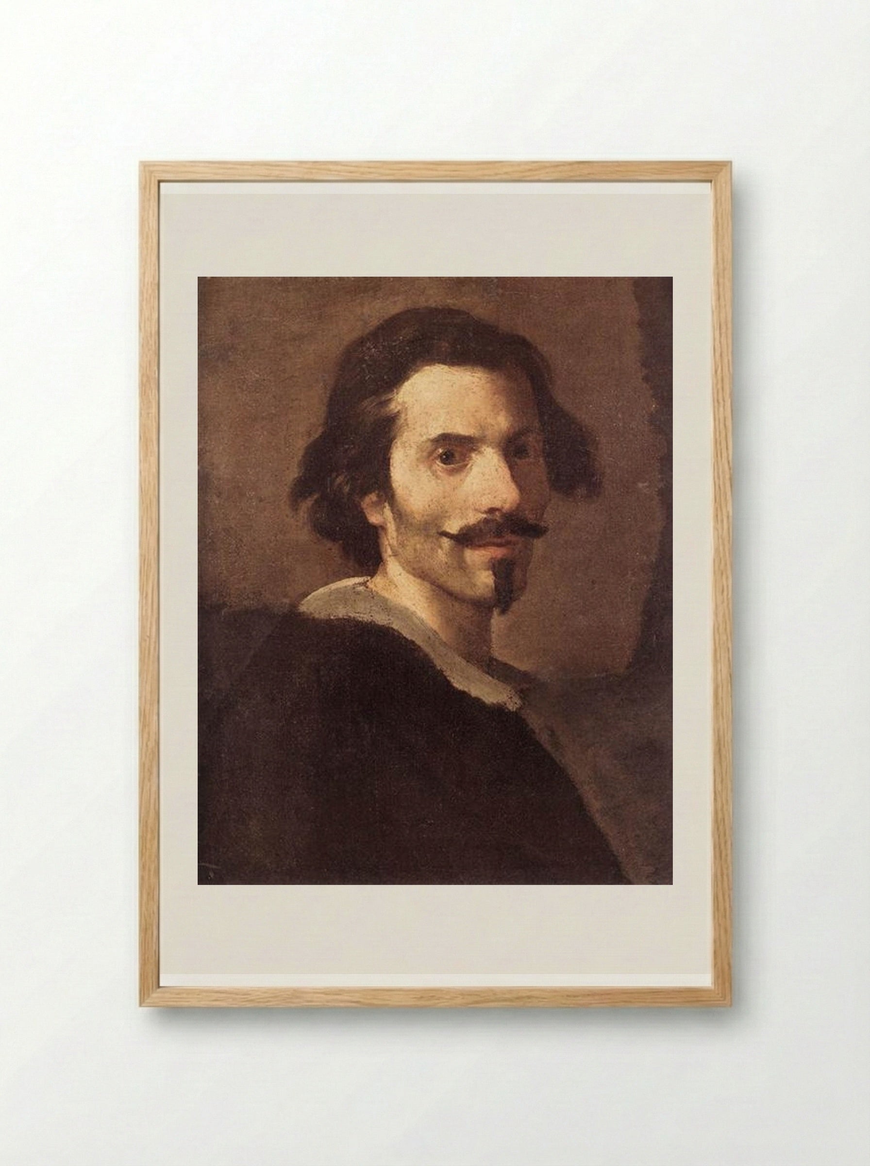 Self-Portrait as a Mature Man - Gian Lorenzo Bernini - Framed Print Wood
