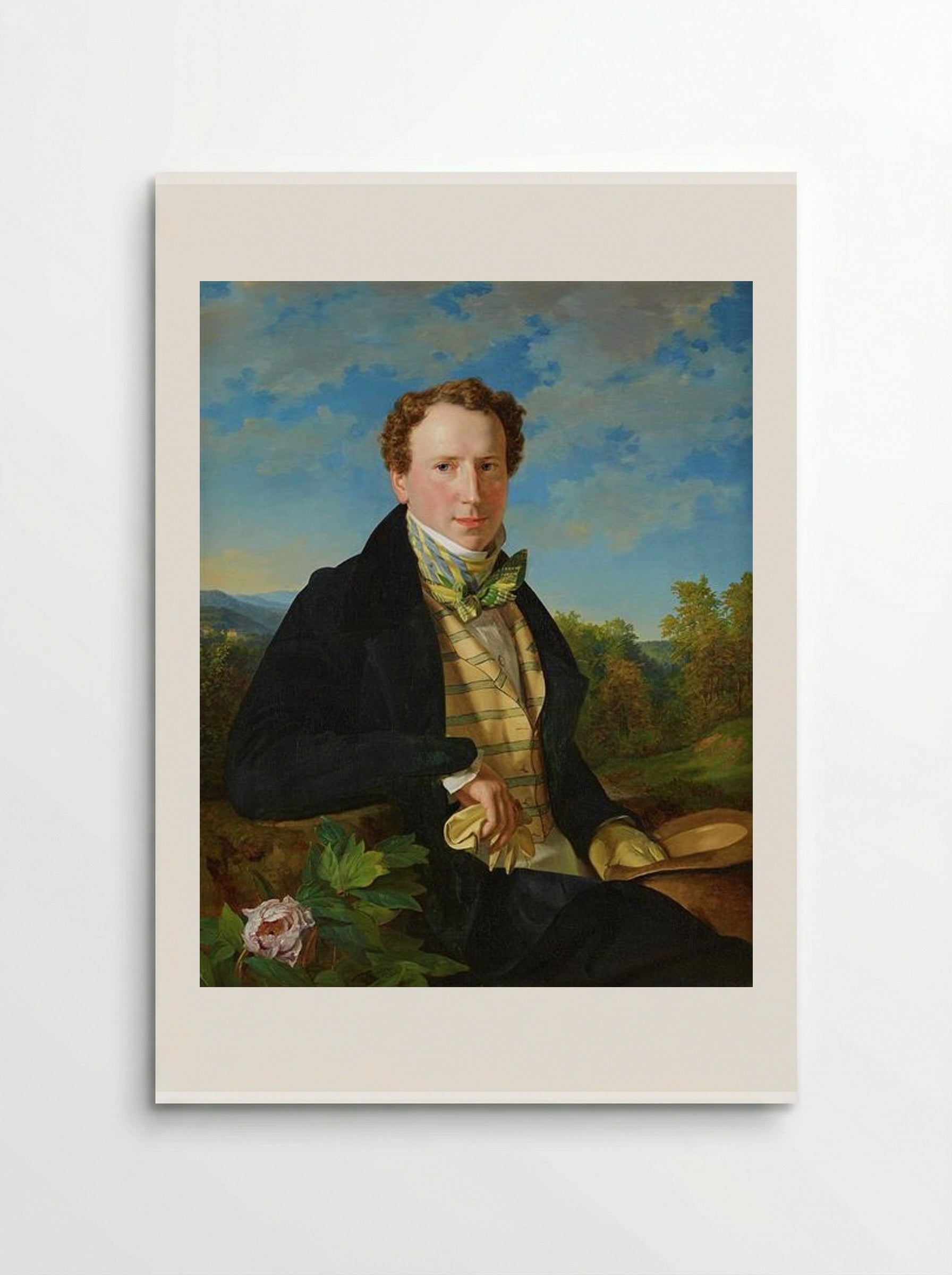 Self Portrait at the Age of 35 - Ferdinand Georg Waldmüller - Poster