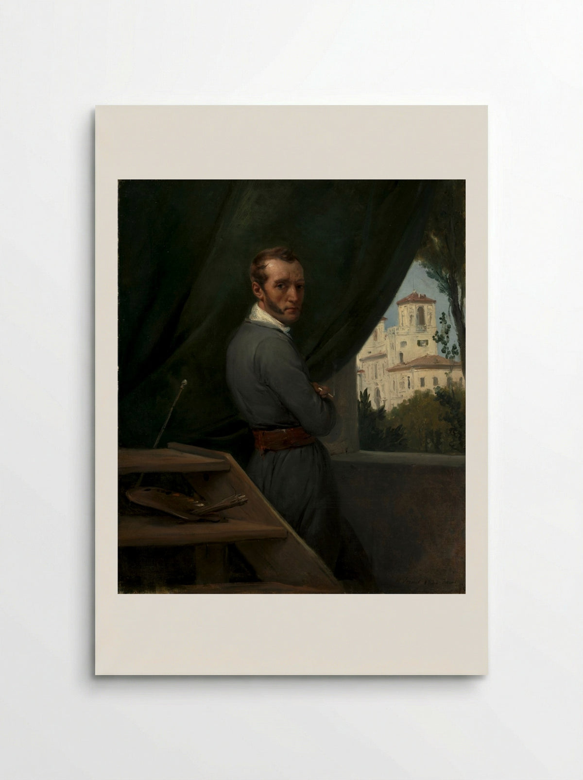 Self-Portrait in Rome - Horace Vernet - Poster