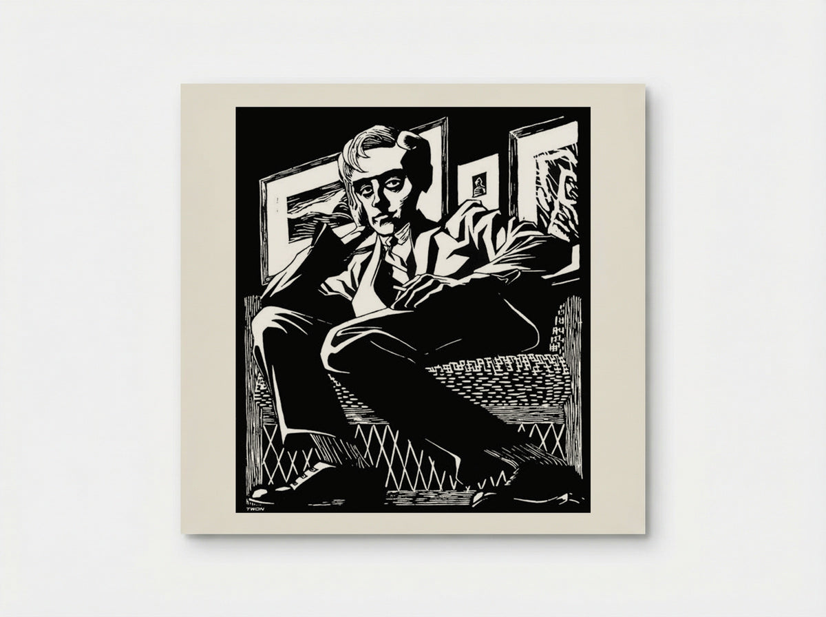 Self Portrait in a Chair - M.C. Escher - Poster