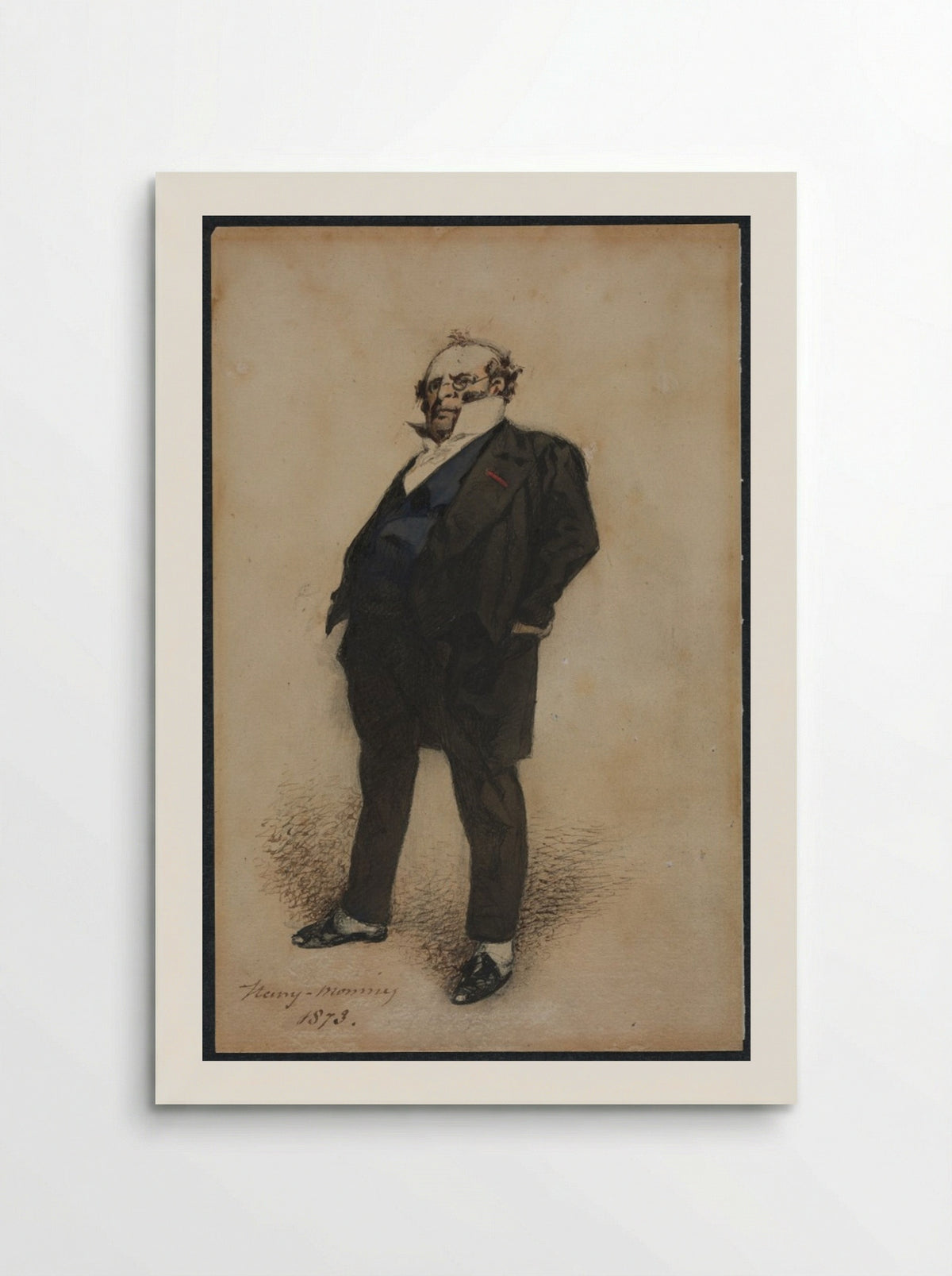 Self-Portrait in the Role of M. Prud'homme - Henry Bonaventure Monnier - Poster