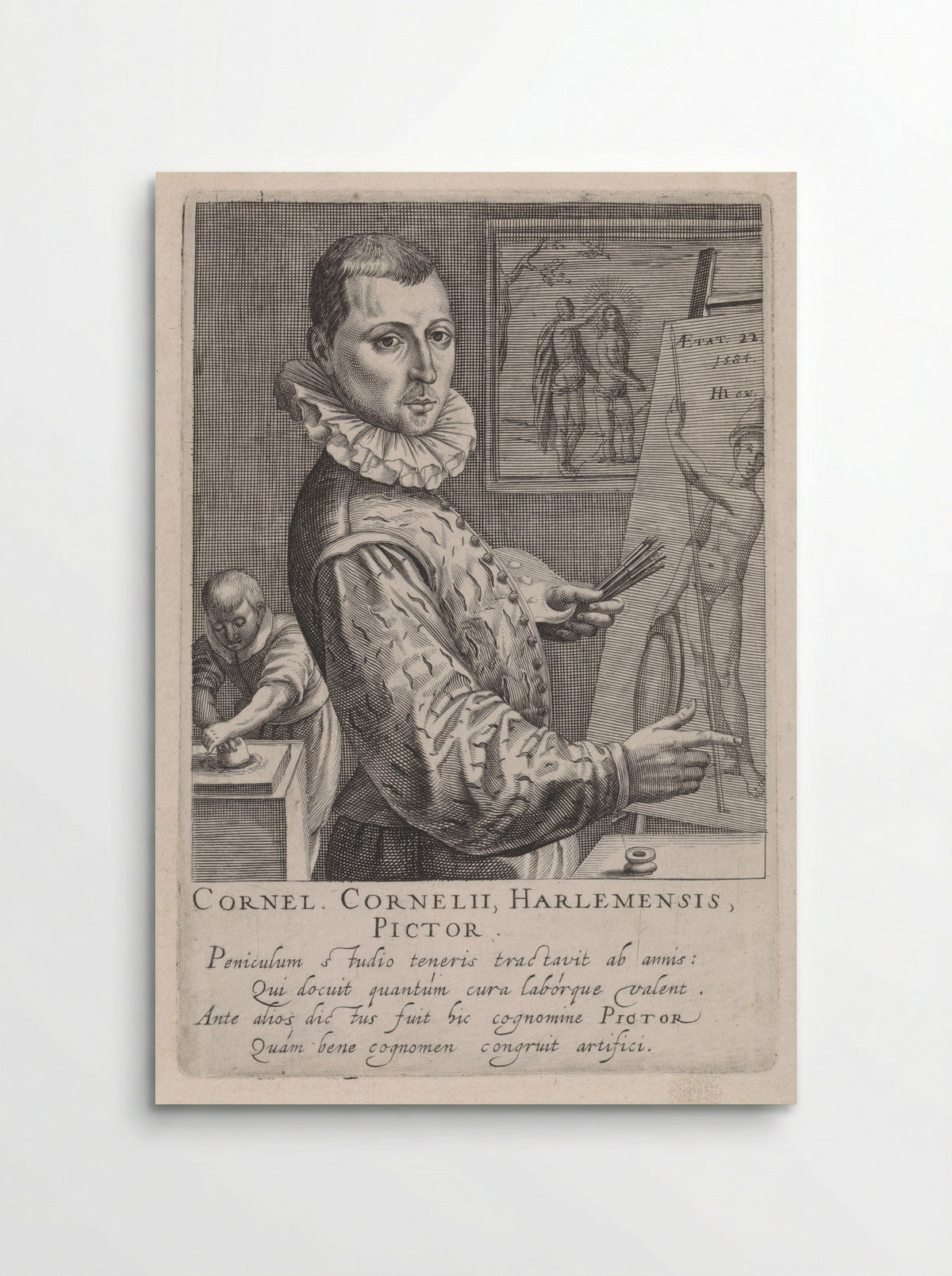 Self-Portrait of Cornelis Cornelisz. van Haarlem - Cornelis Cornelisz. van Haarlem - Poster