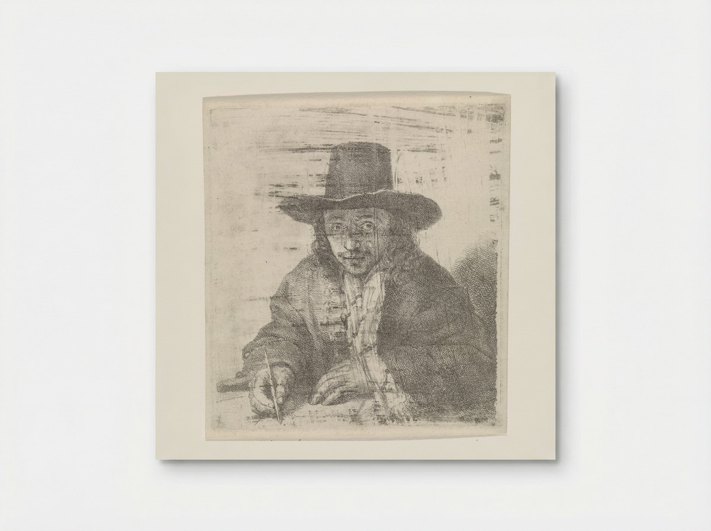 Self-Portrait of Johannes Lutma, Drawing - Johannes Lutma - Poster