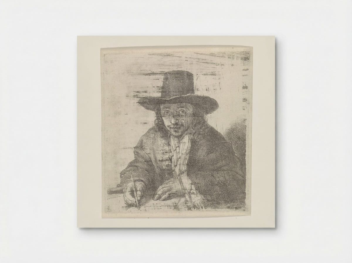 Self-Portrait of Johannes Lutma, Drawing - Johannes Lutma - Poster
