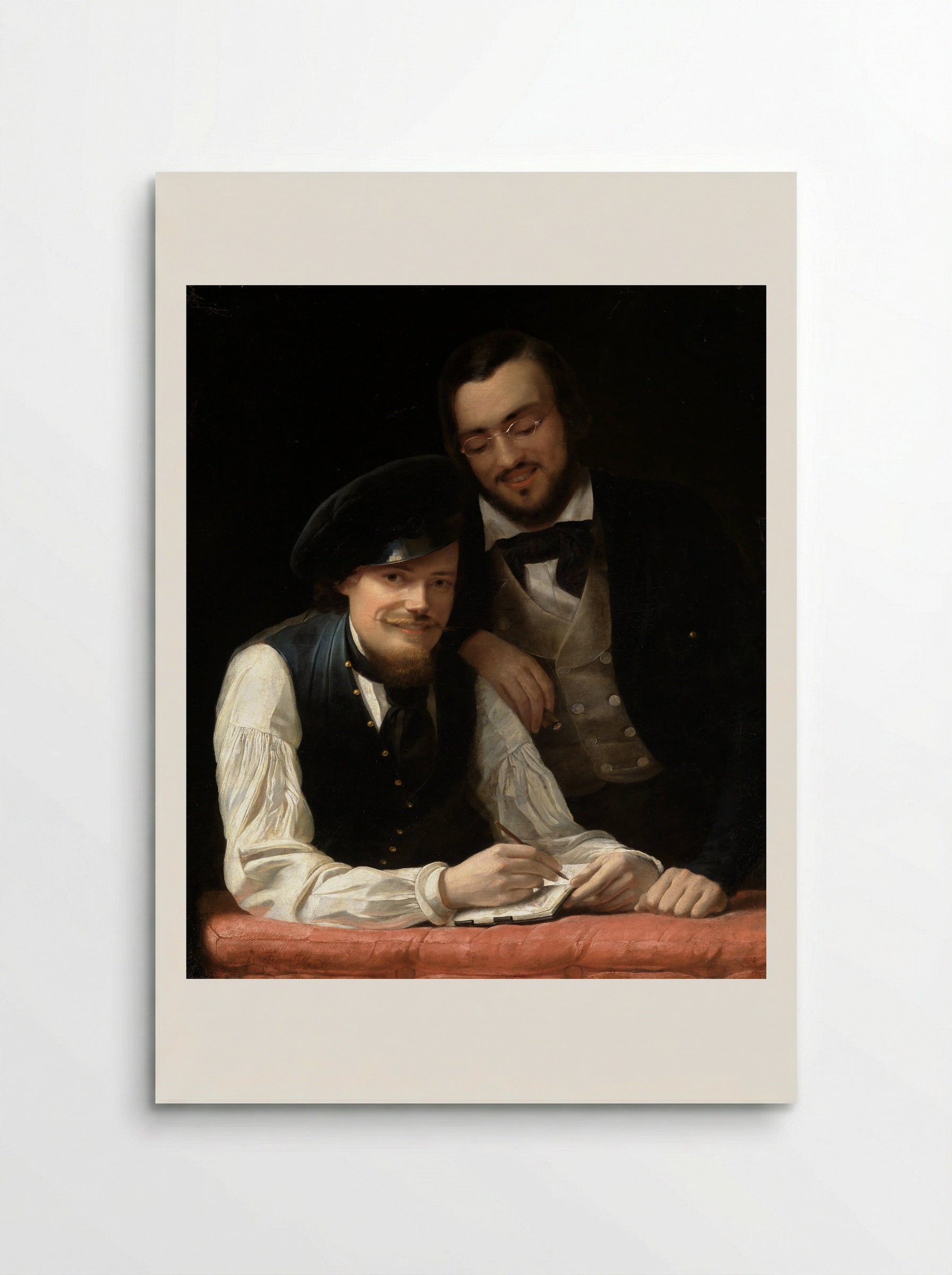 Self-Portrait of the Artist with his Brother, Hermann - Franz Xaver Winterhalter - Poster