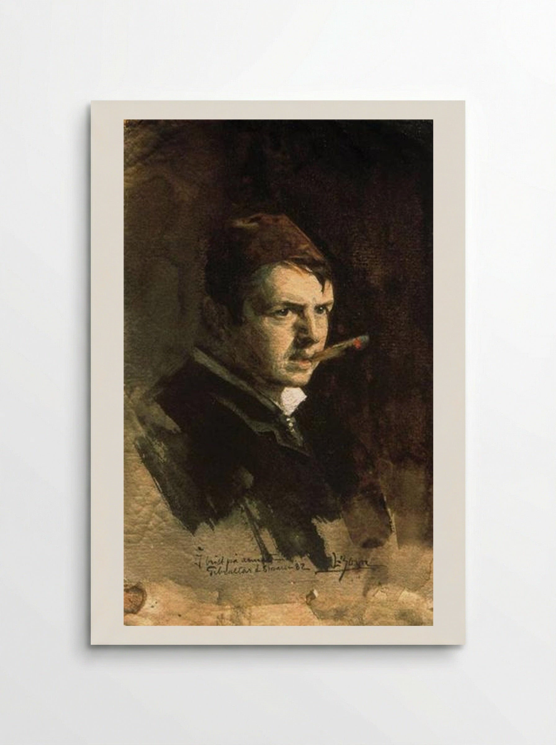 Self-Portrait with Cigar - Anders Zorn - Poster
