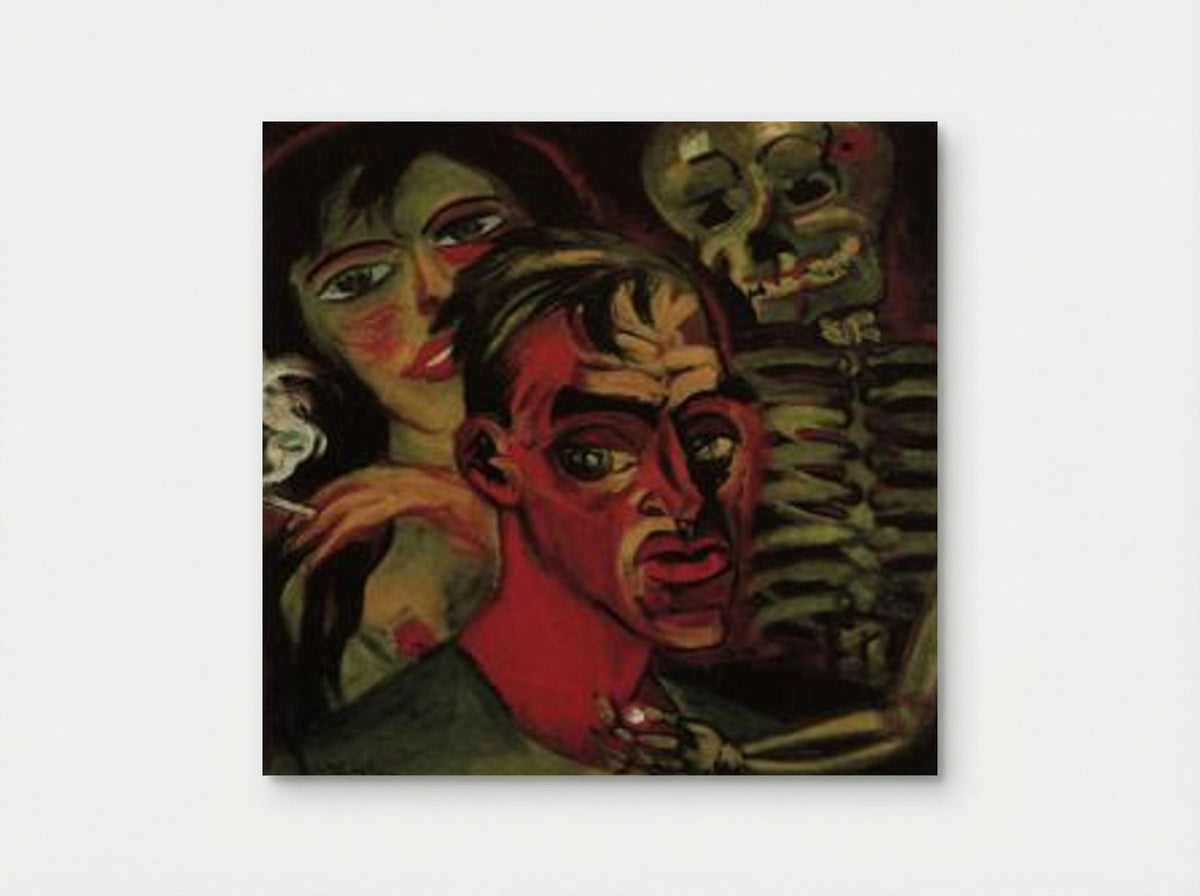 Self-Portrait with Death - Max Pechstein - Poster