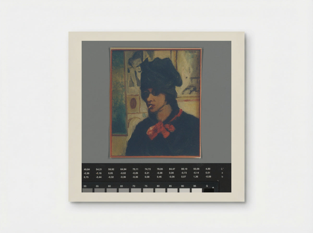 Self-Portrait with Glasses and Cigarette - Aat Veldhoen - Poster