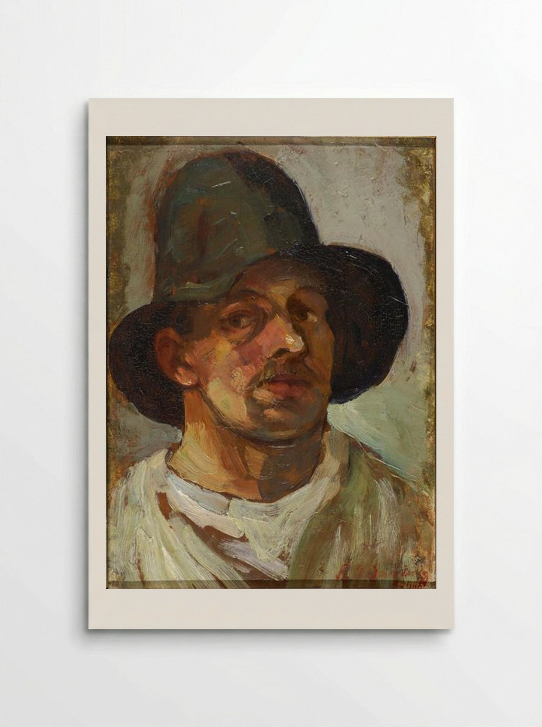 Self-Portrait with Hat - Theo van Doesburg - Poster