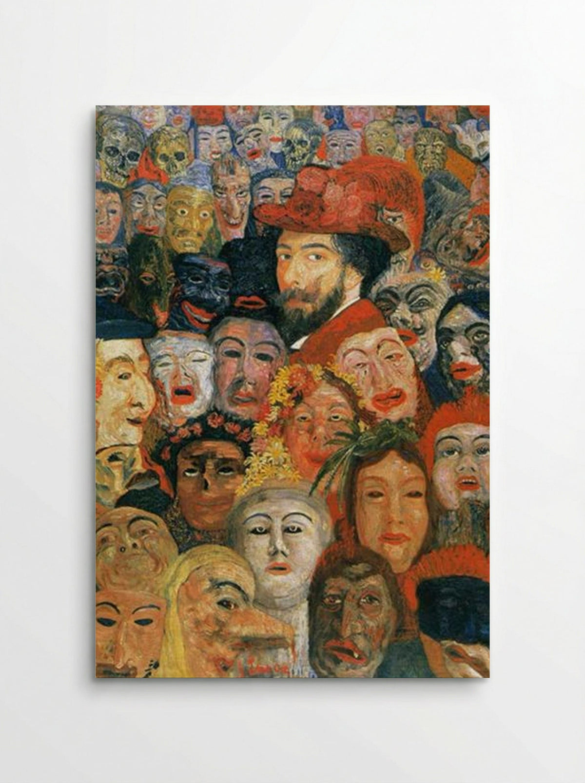 Self-Portrait with Masks - James Ensor - Poster