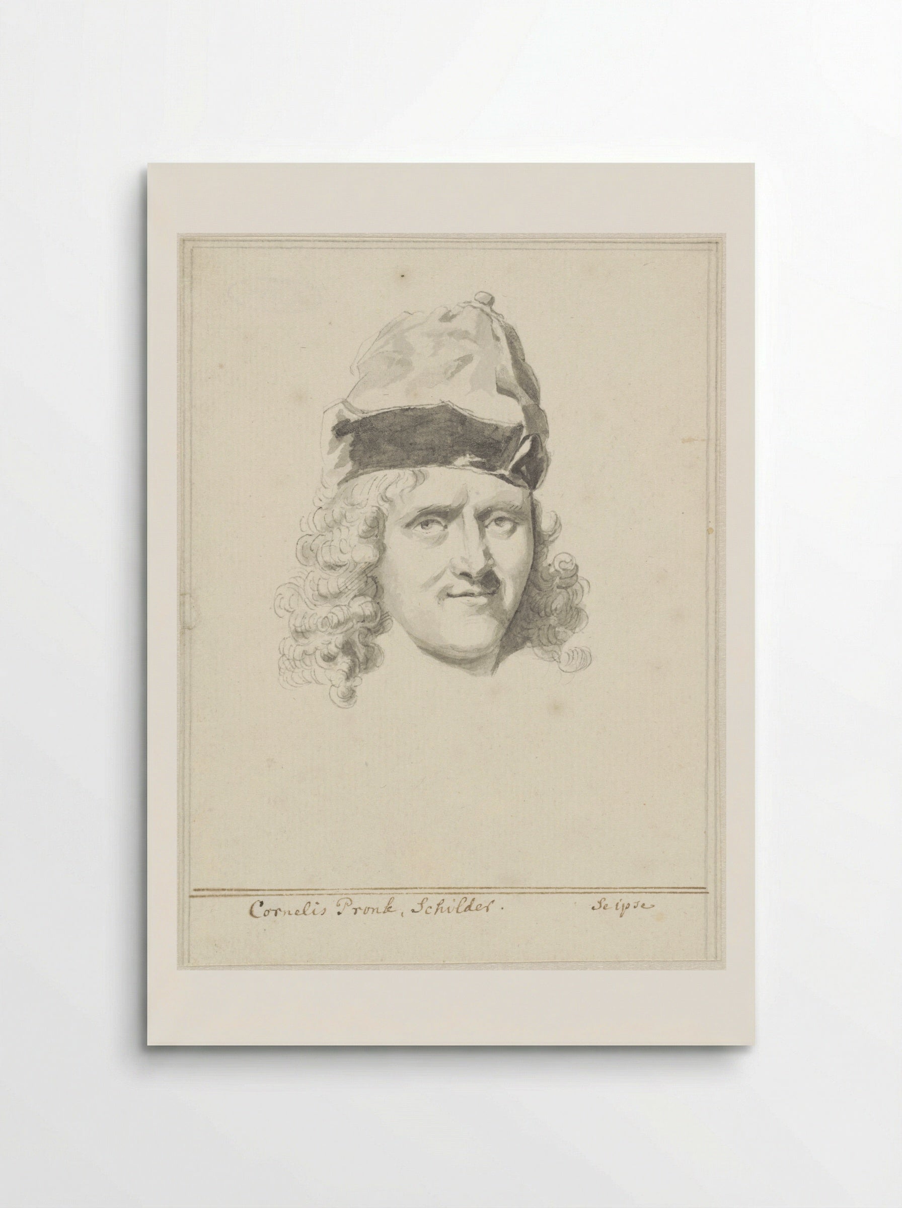 Self-Portrait with Pointed Cap - Cornelis Pronk - Poster